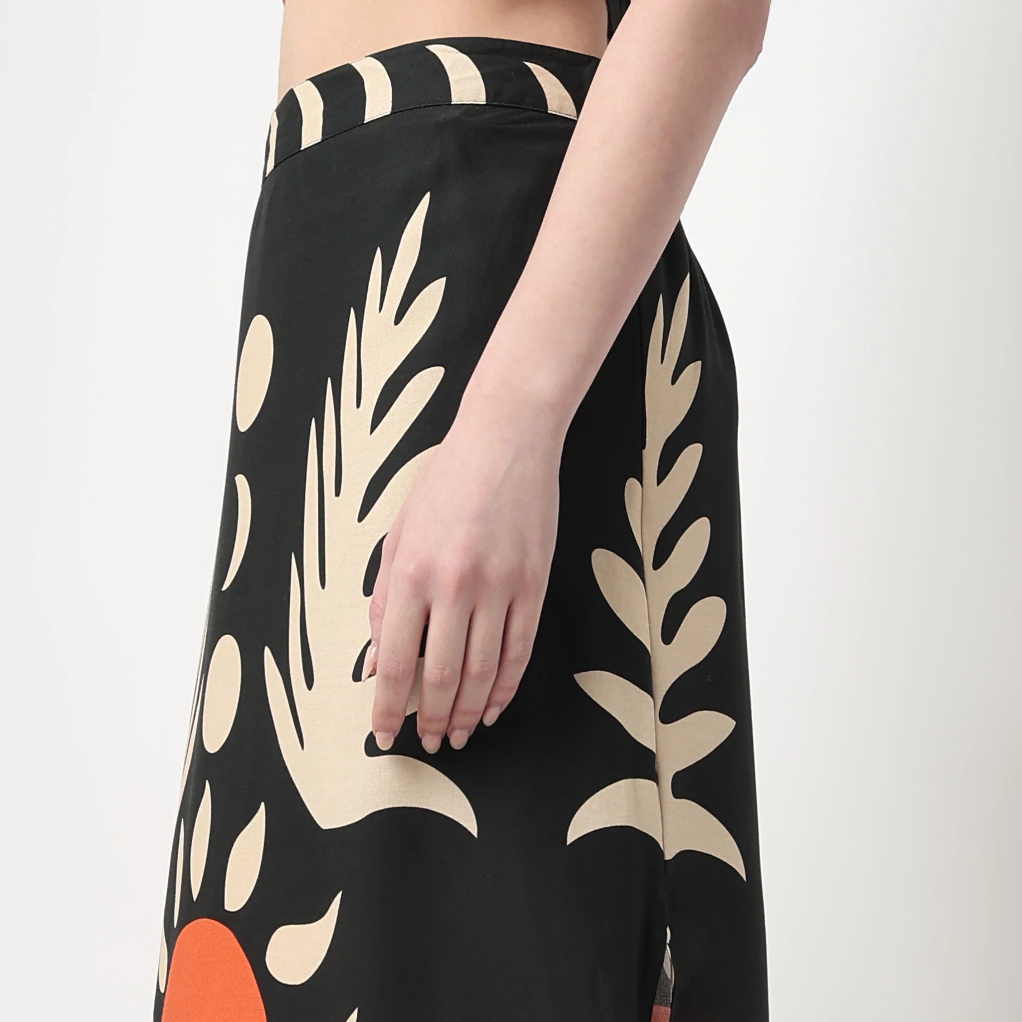 A-Line Skirt With Elasticated Waist - Image 4