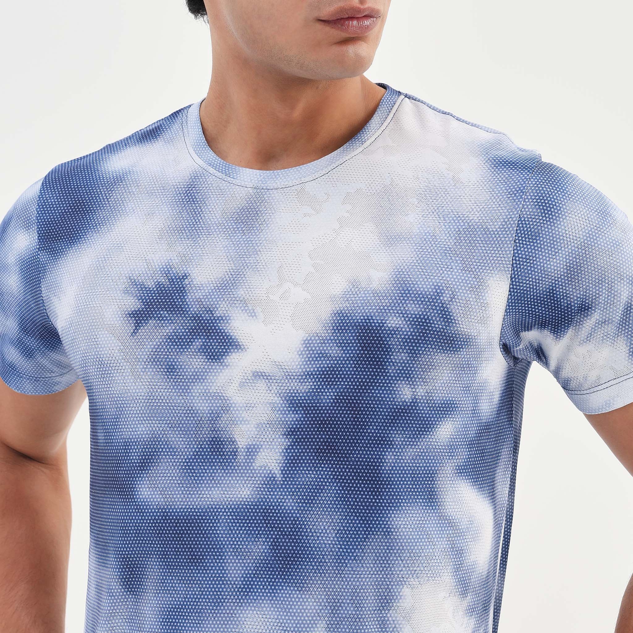 Running Tee – Airdry® –All Over Print Crew Neck Stretch T-Shirt - Image 4