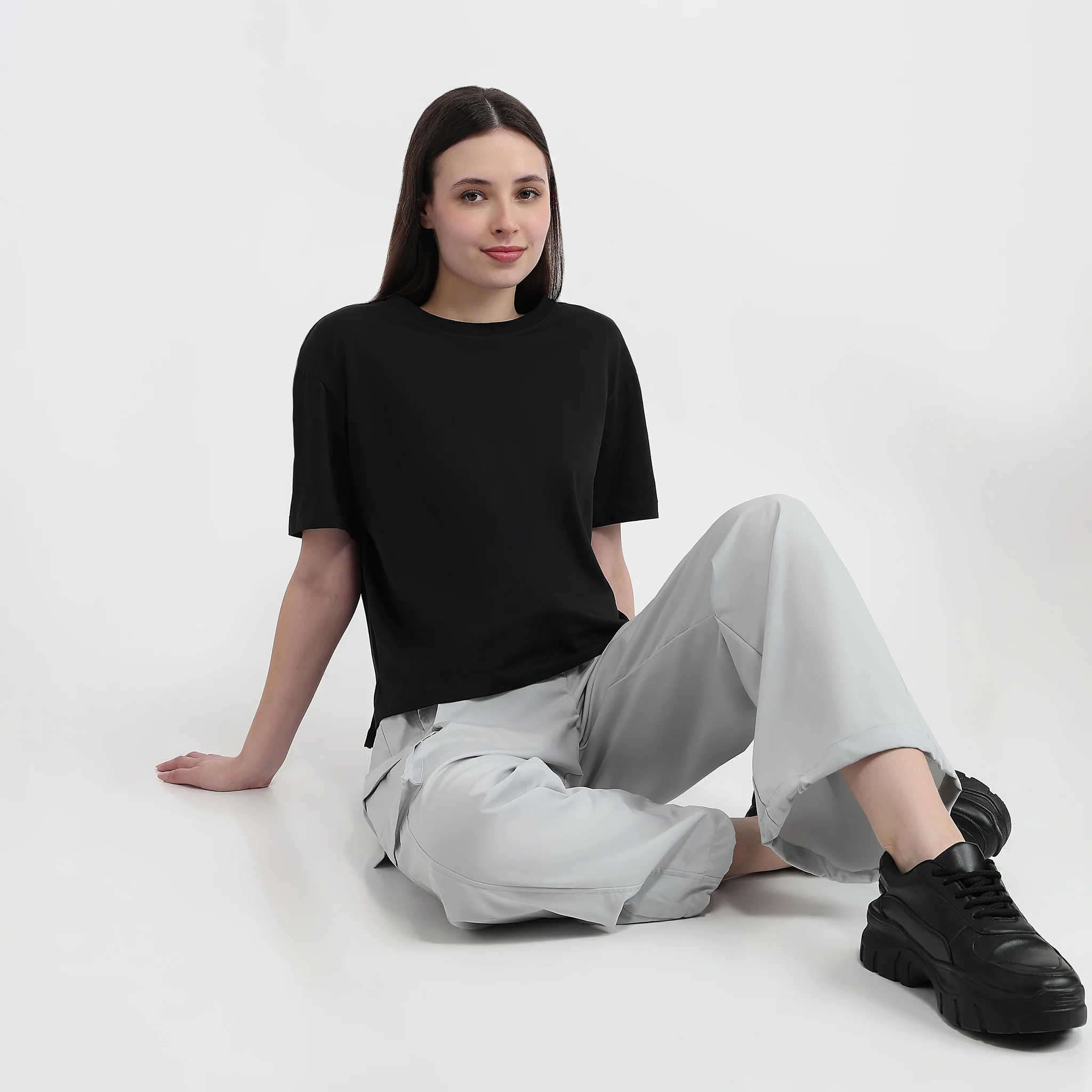 Air Dry Relaxed Fit Solid T-Shirt - Image 2