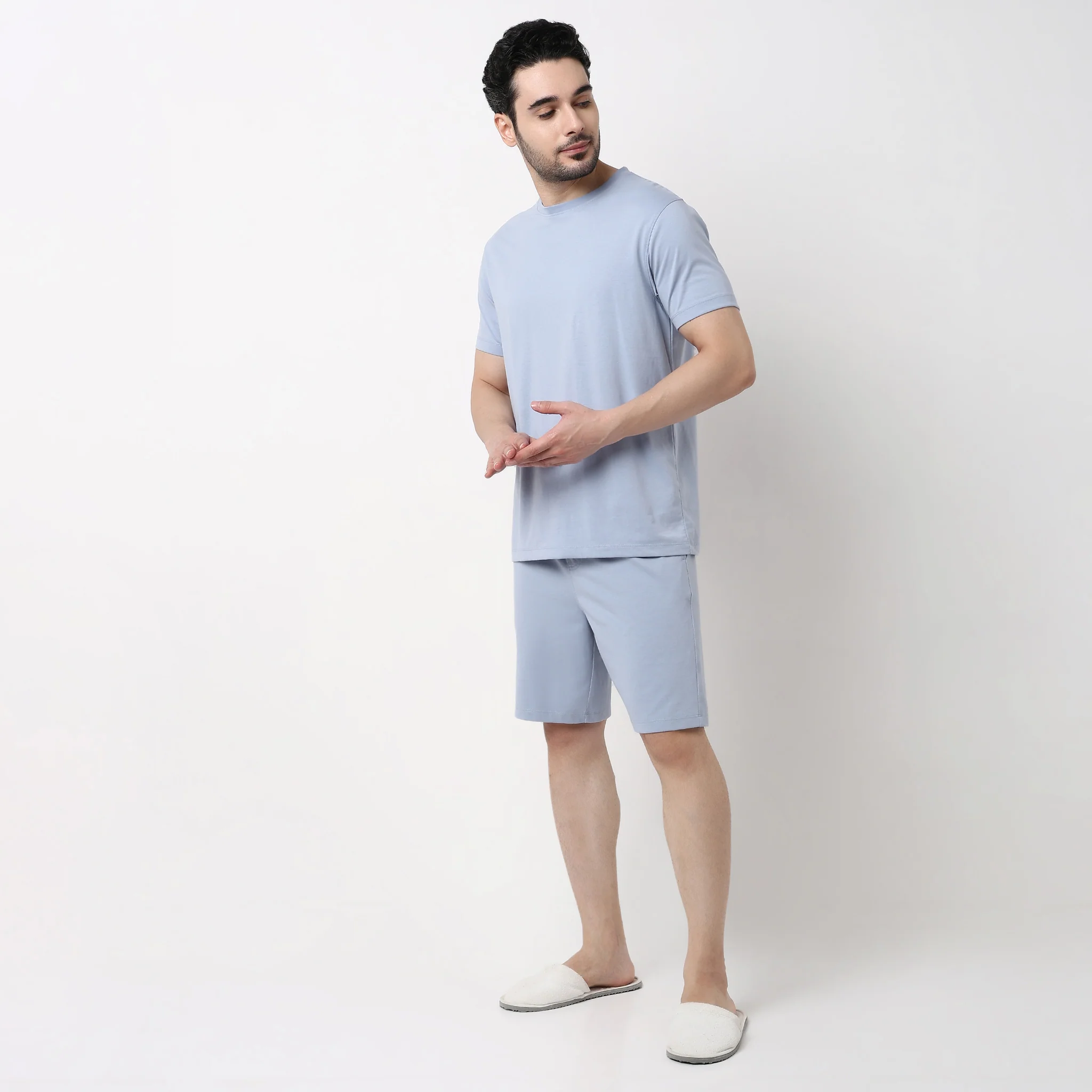 All Day Snug T-Shirt and Short Sleepwear Set - Image 12