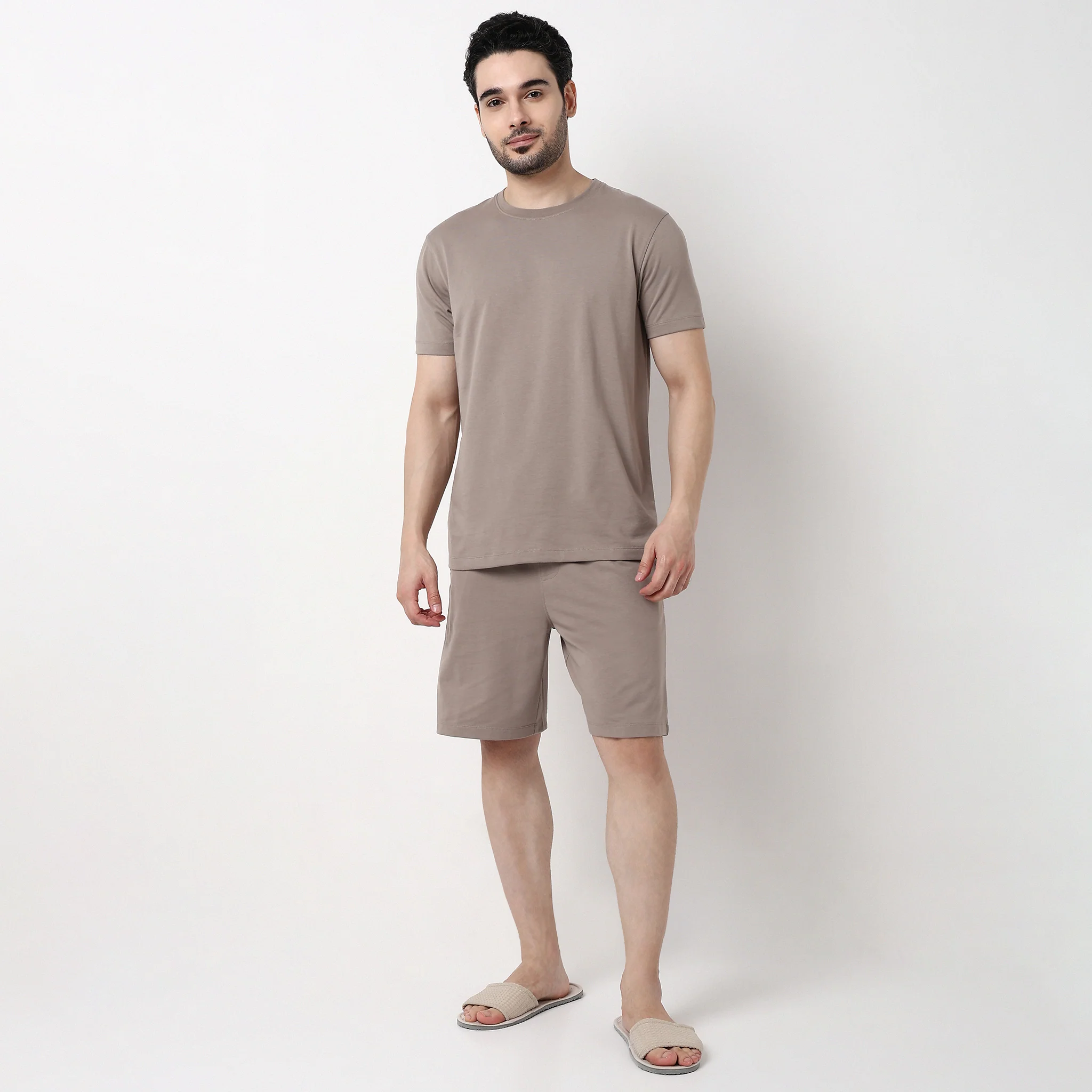 All Day Snug T-Shirt and Short Sleepwear Set - Image 2