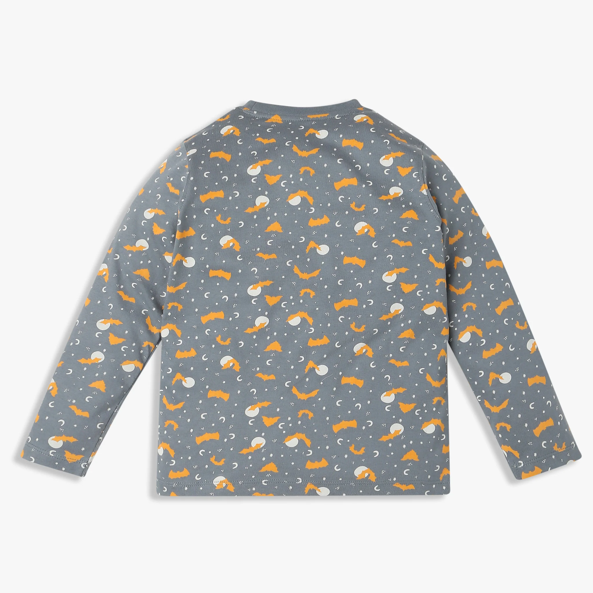 All Over Print Cotton T-Shirt with Track Pant Sleepwear Set - Image 3