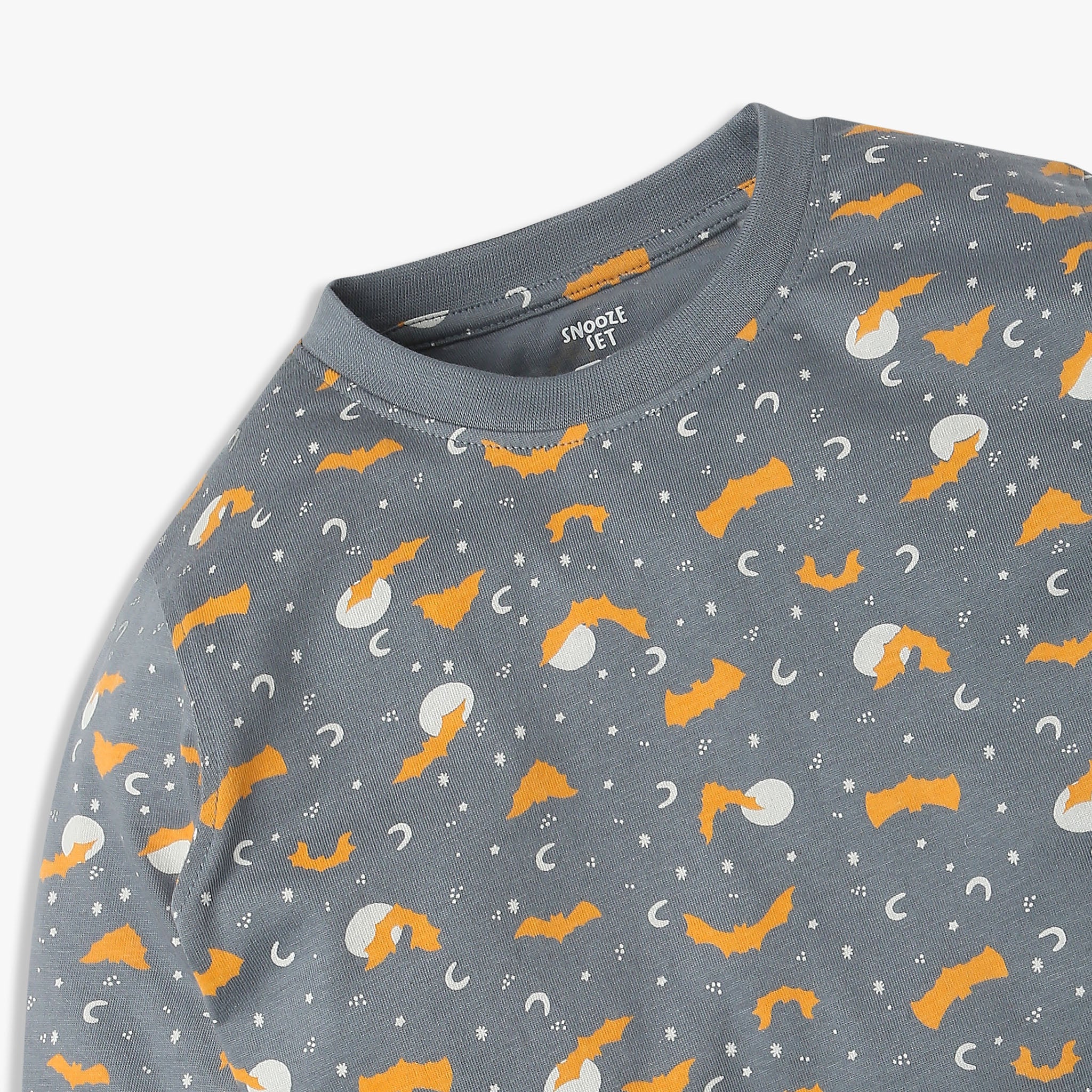 All Over Print Cotton T-Shirt with Track Pant Sleepwear Set - Image 4