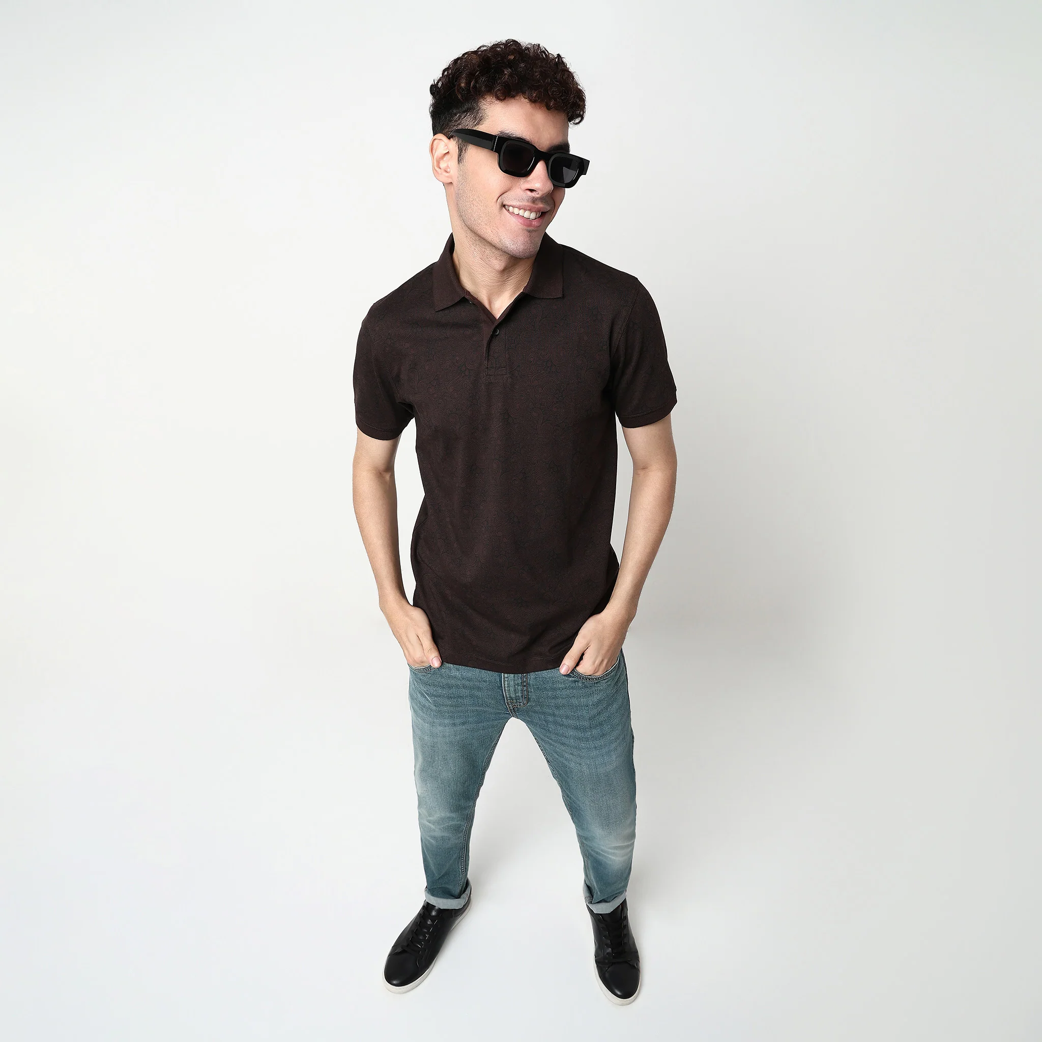 All Over Print Impressions Polo T-Shirt
