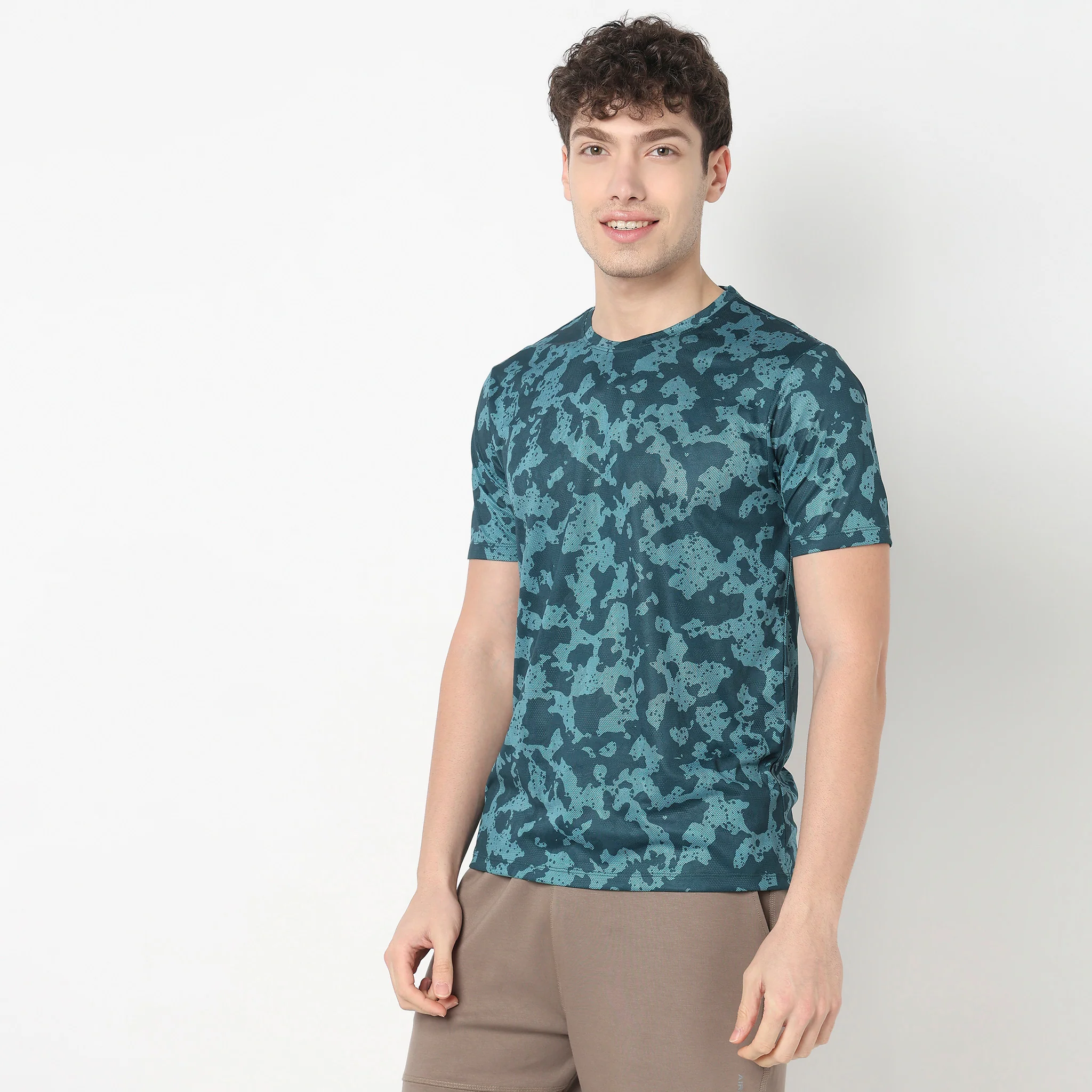 All Over Print Crew Neck Running T-Shirt - Image 5