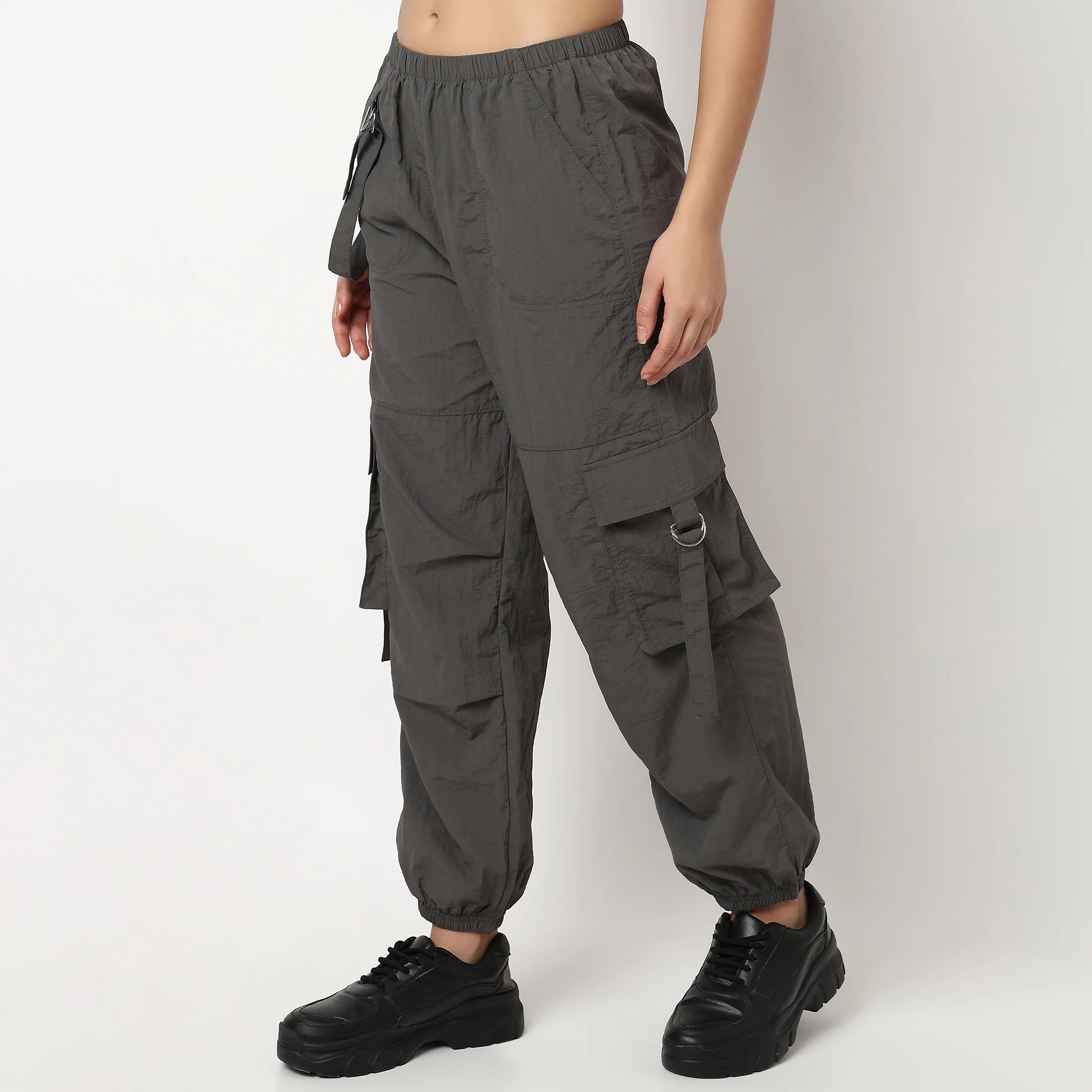 Ankle Length Athleisure Joggers with Pockets - Image 5