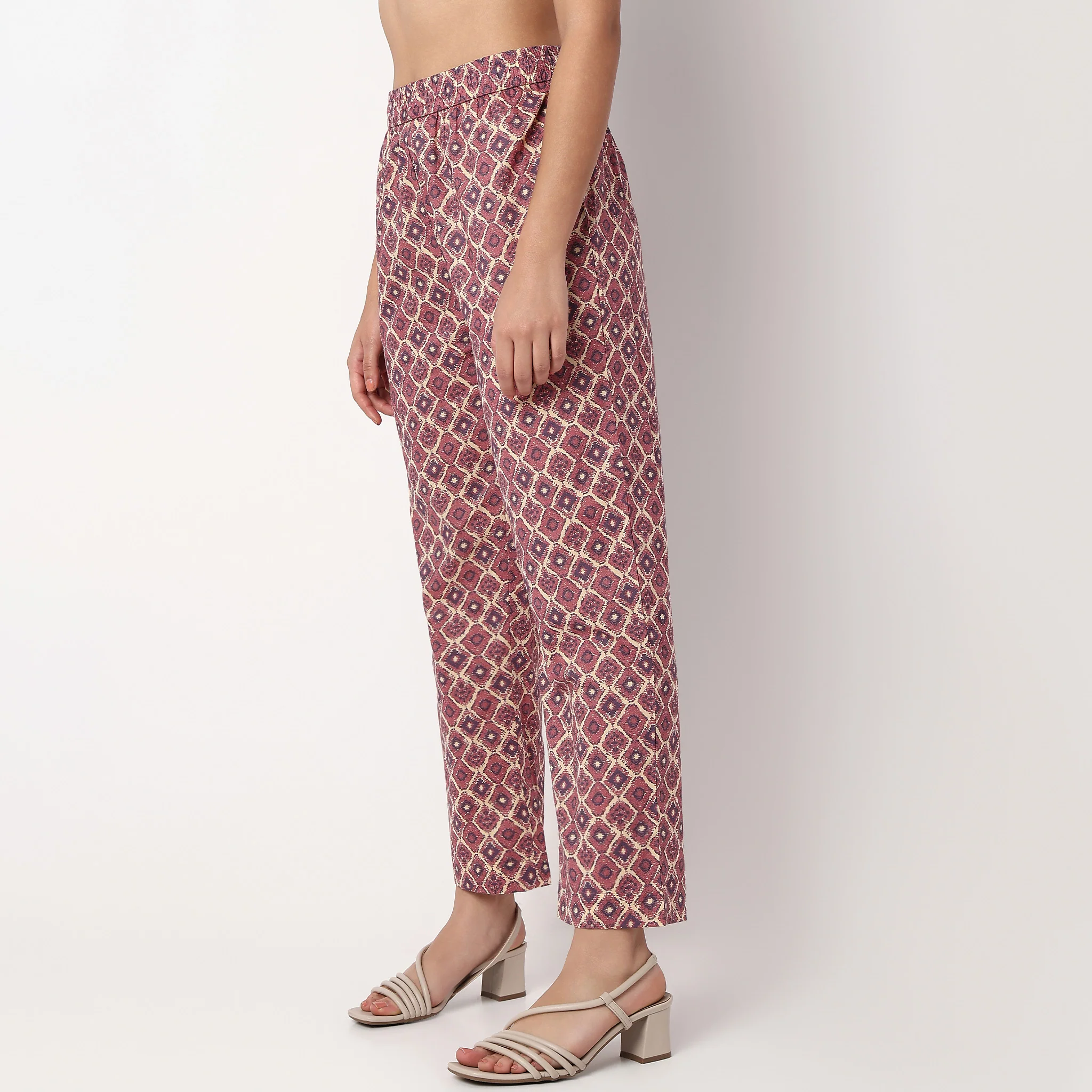 Cotton Ankle Length Straight Pants - Image 5
