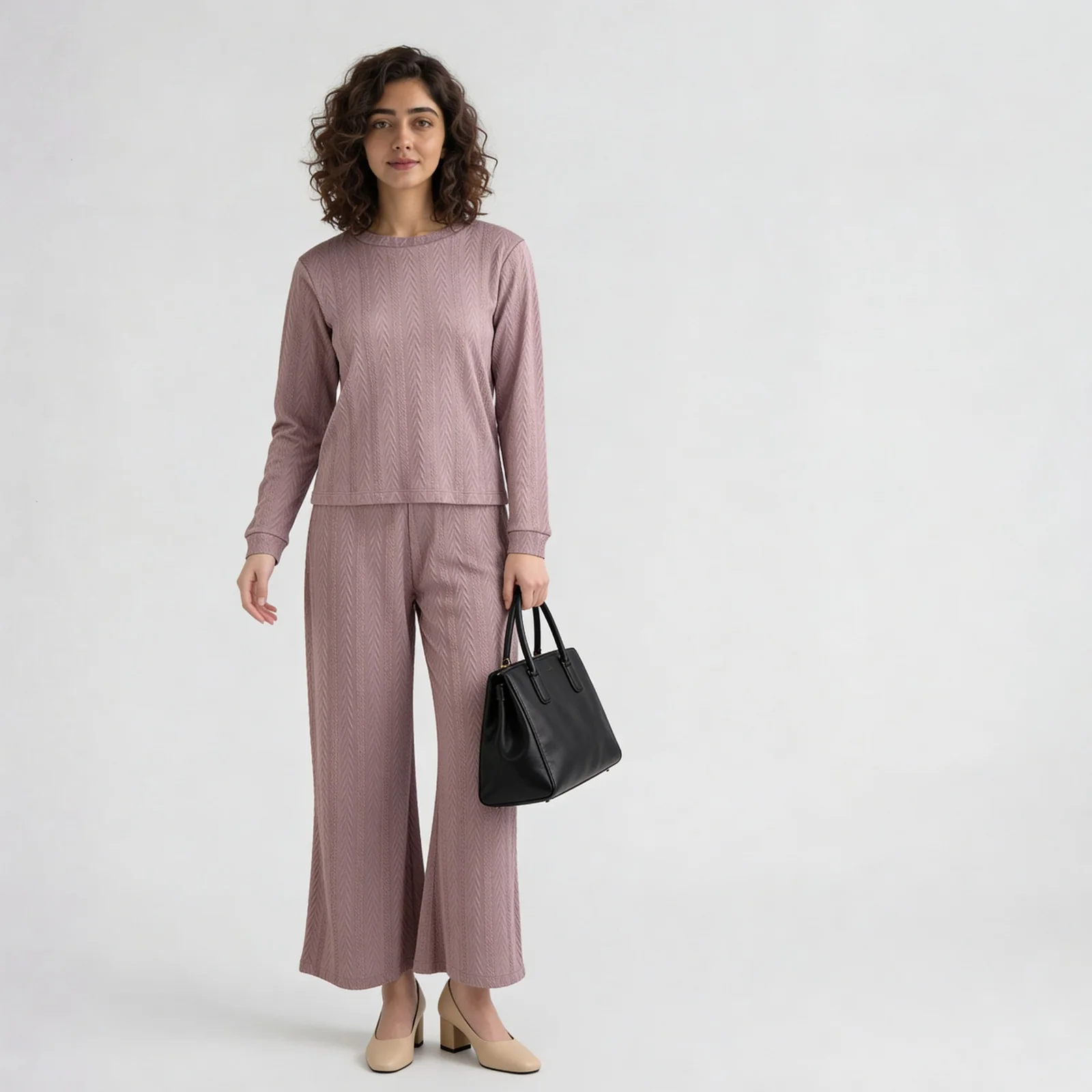Ankle Length Structured Lounge Palazzos - Image 6