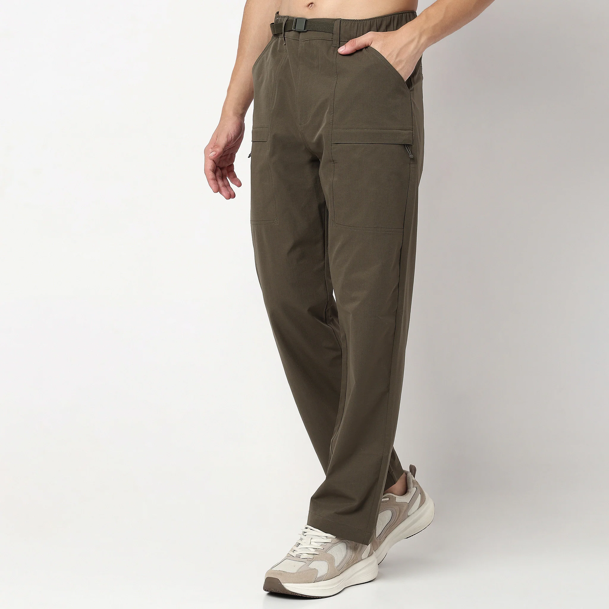 Techno Rip Stop Trek Pants With Utilitarian Details- Relaxed Fit - Image 5