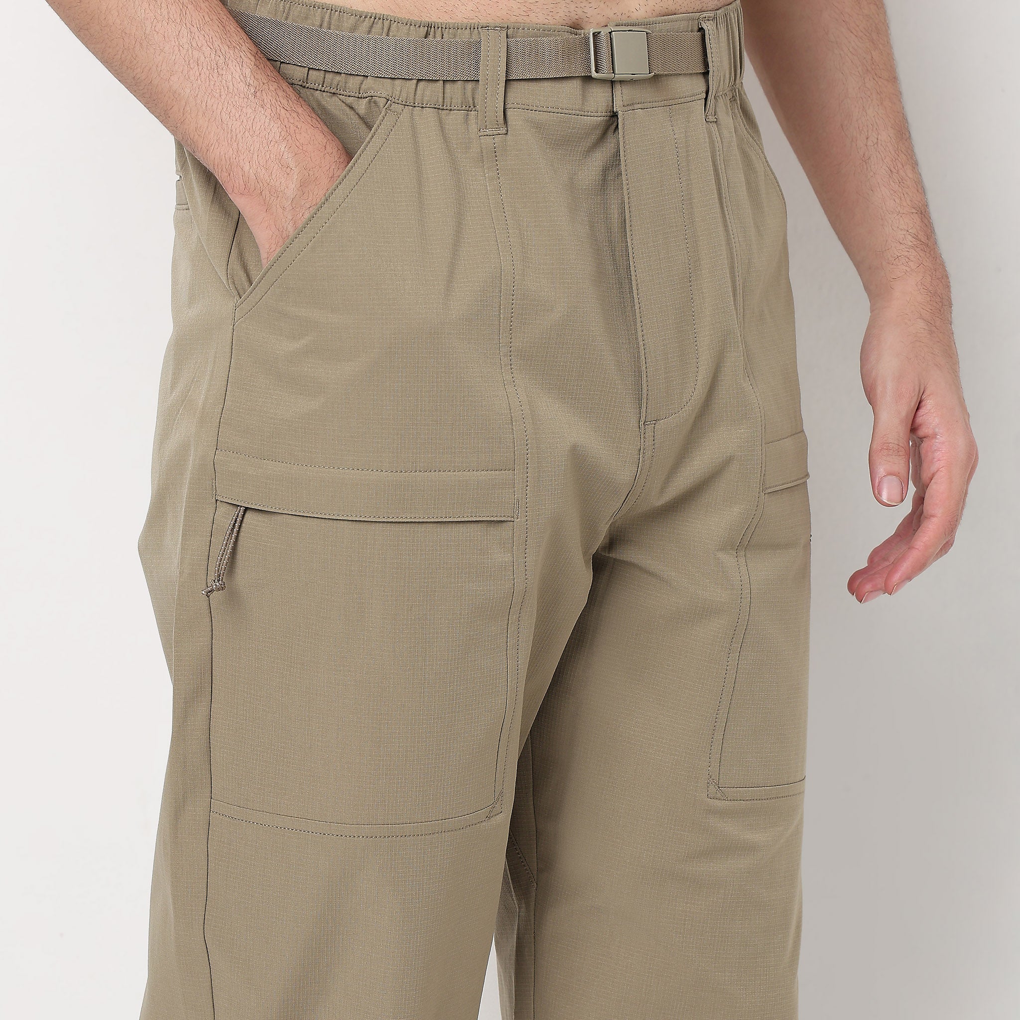 Techno Rip Stop Trek Pants With Utilitarian Details- Relaxed Fit - Image 9