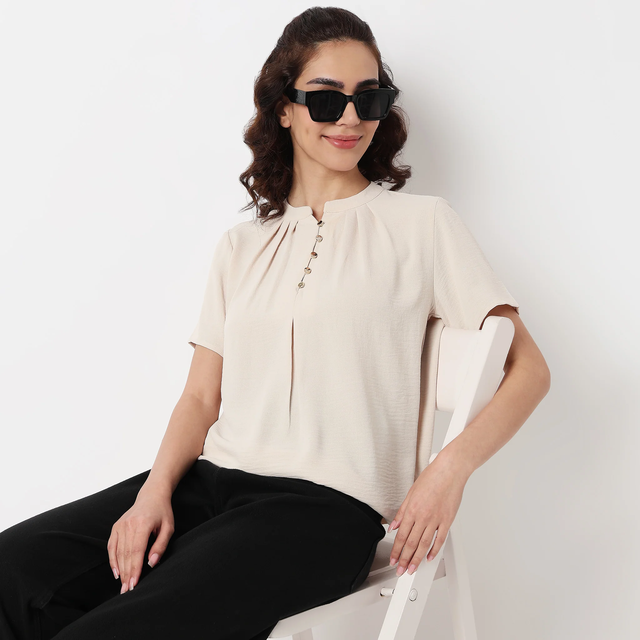 Band Neck Solid Top - Image 11