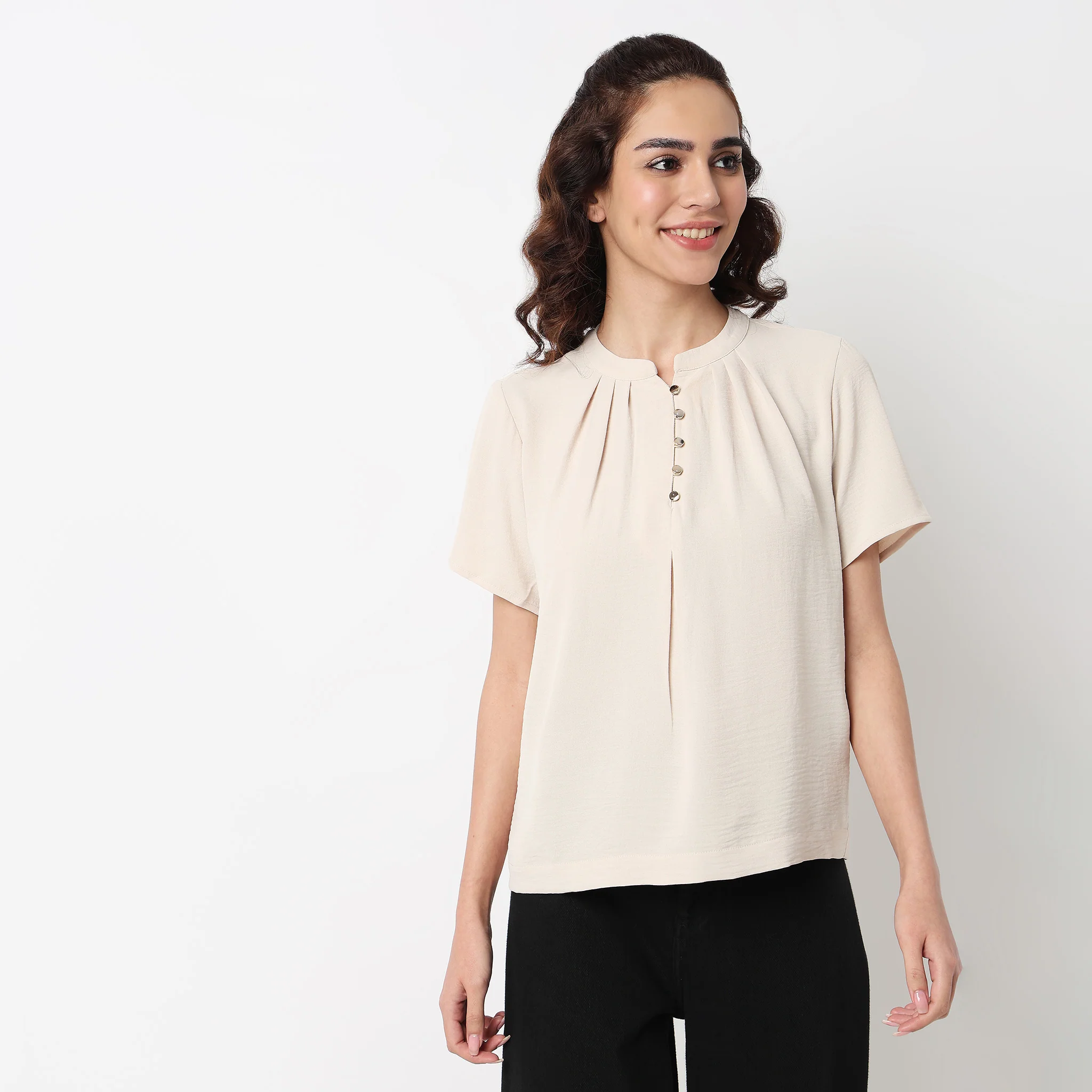Band Neck Solid Top - Image 12