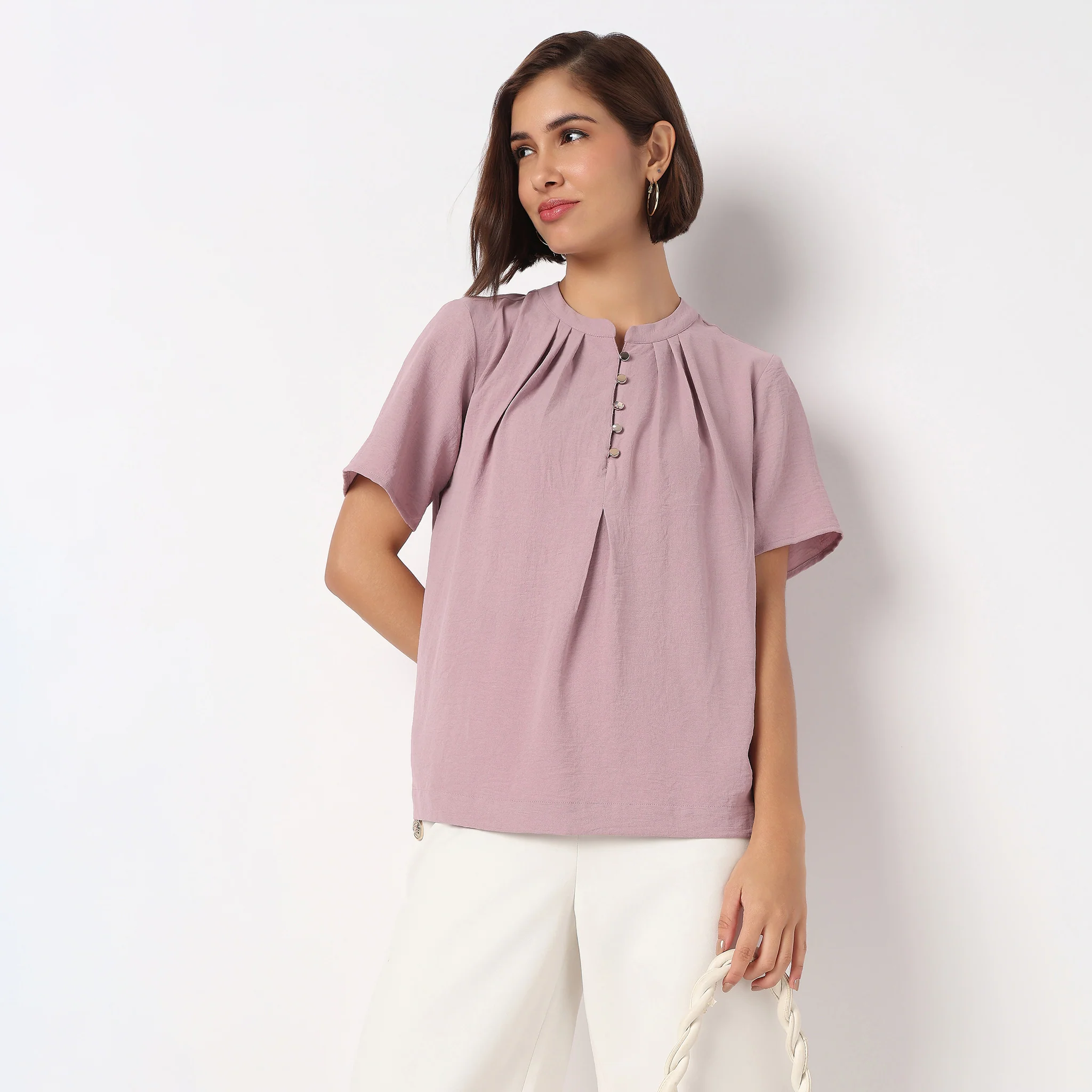 Band Neck Solid Top - Image 2