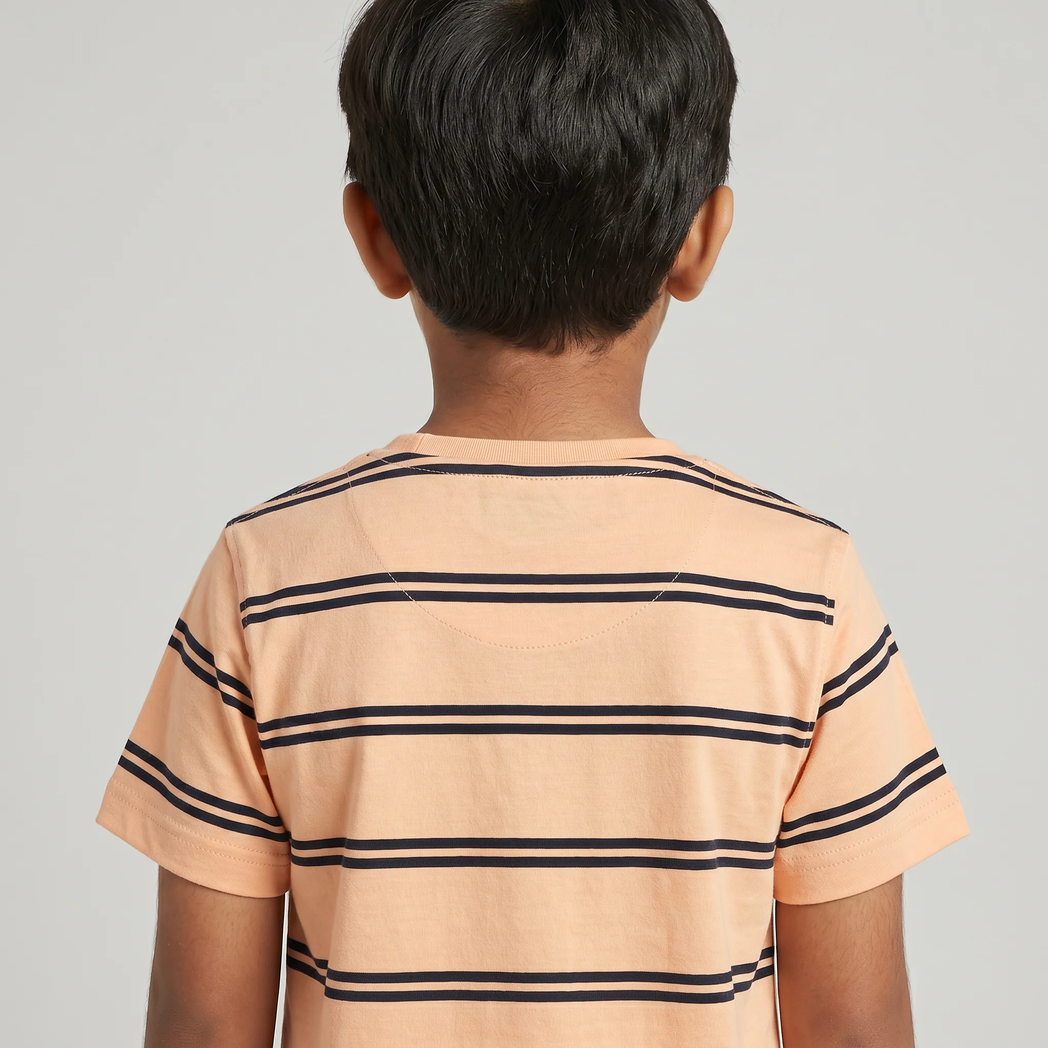 Boys Cotton Striped T-Shirt - Image 3