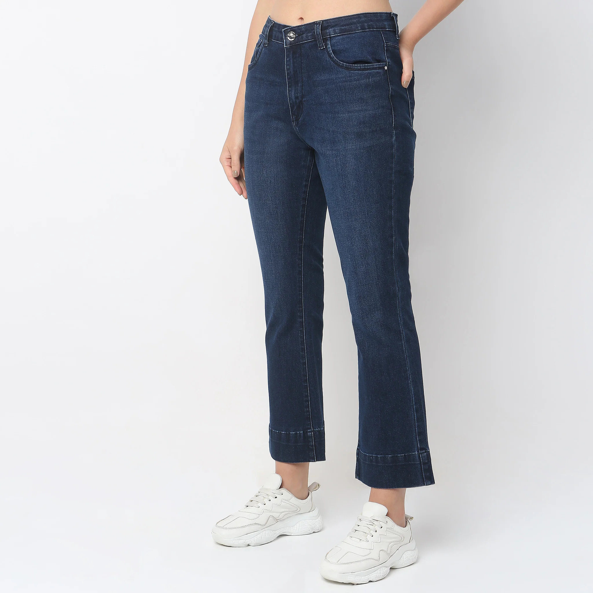 Boot Cut High Rise Jeans - Image 10