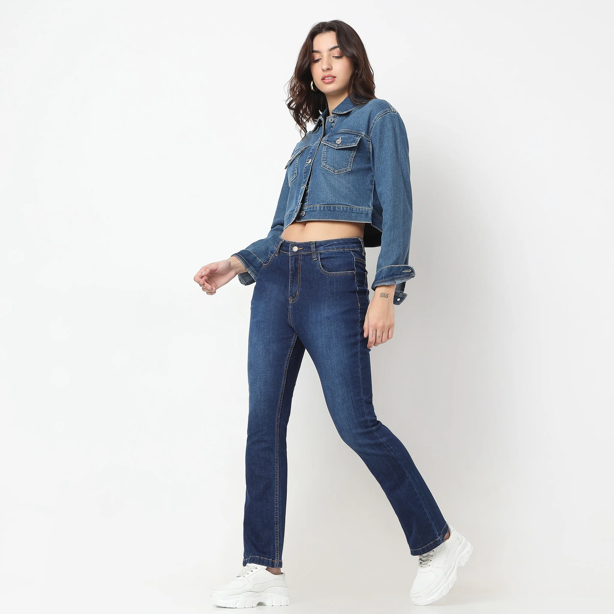 Highwaist Bootcut Clean Look High Rise Jeans - Image 6