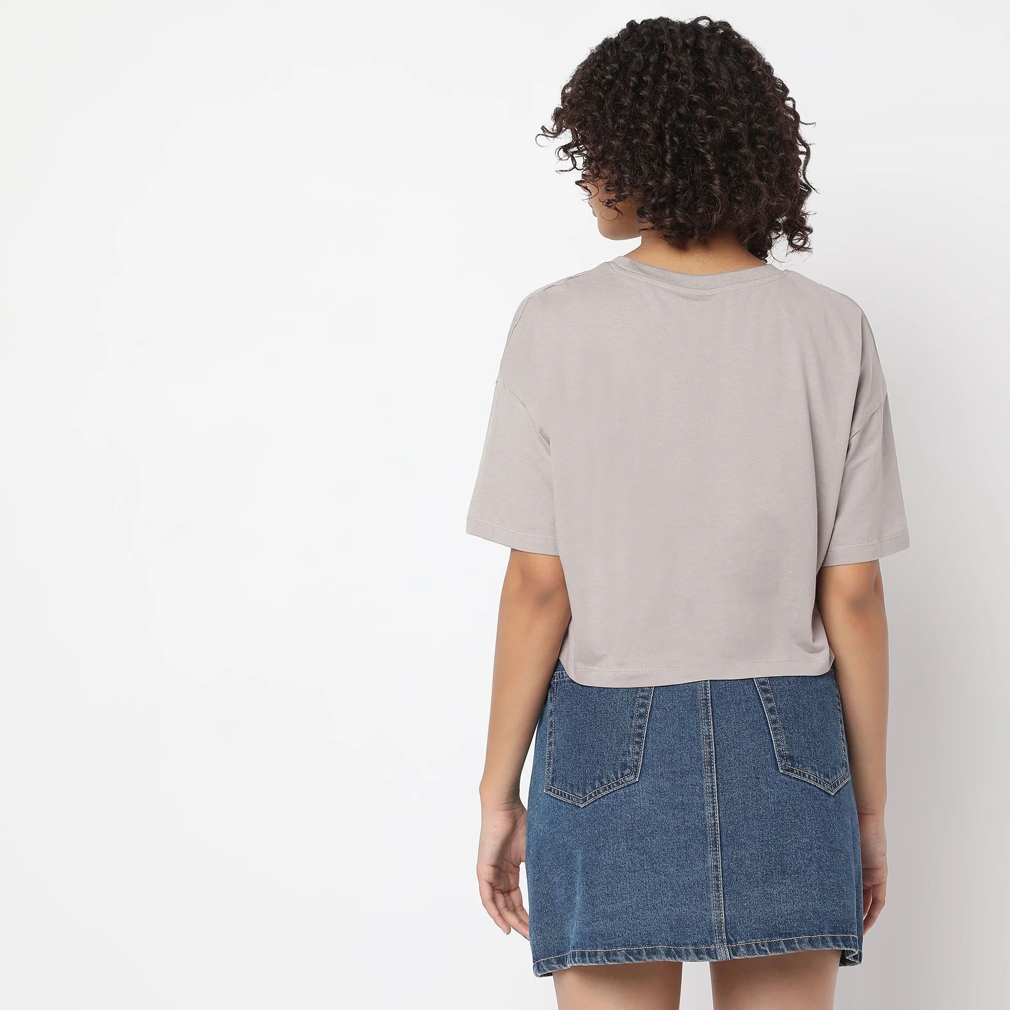 Boxy Fit Printed T-Shirt - Image 3