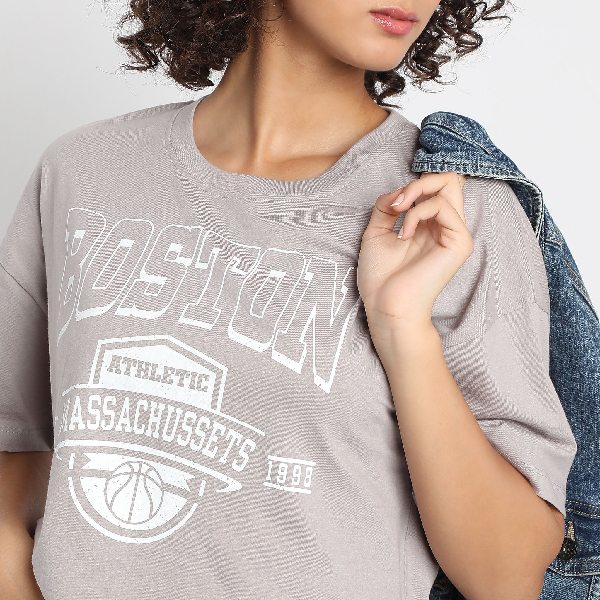 Boxy Fit Printed T-Shirt - Image 4