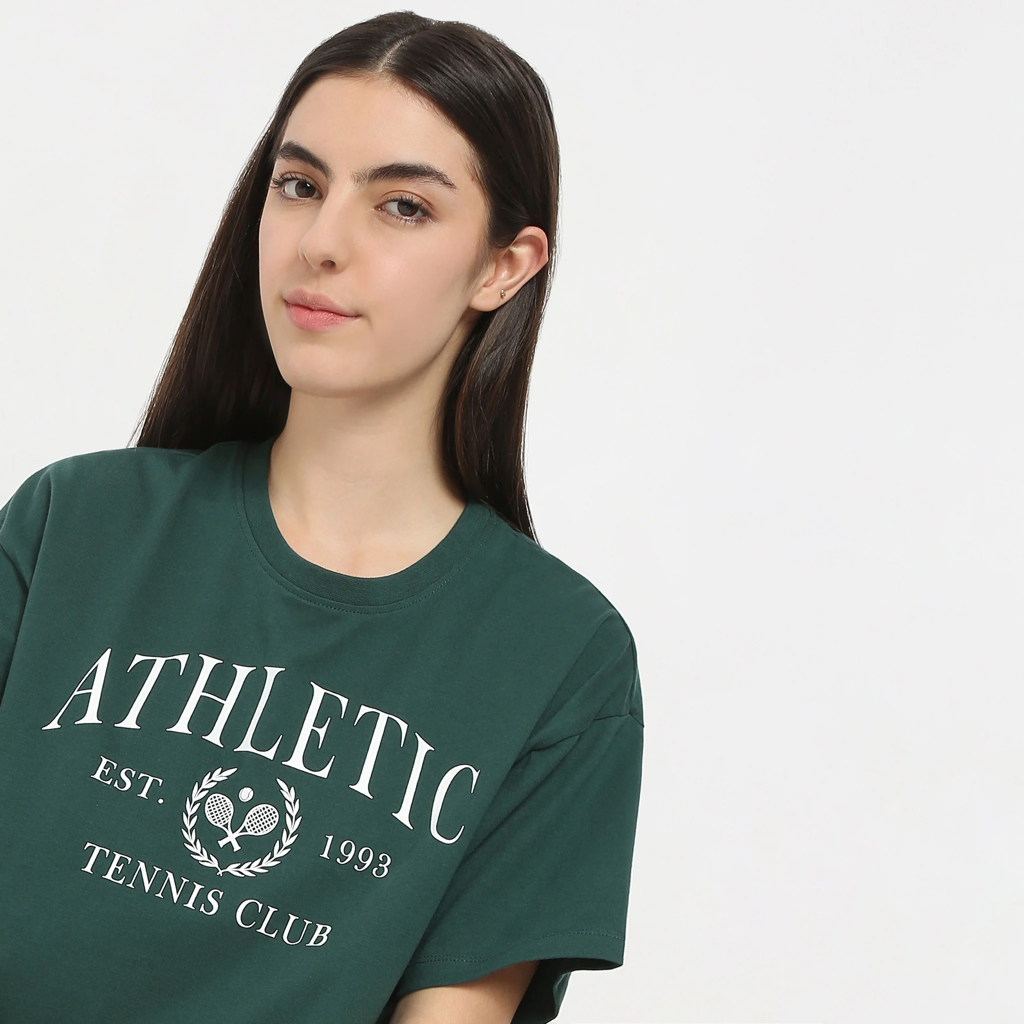 Boxy Fit Printed Short Sleeve Crop T-Shirt - Image 5