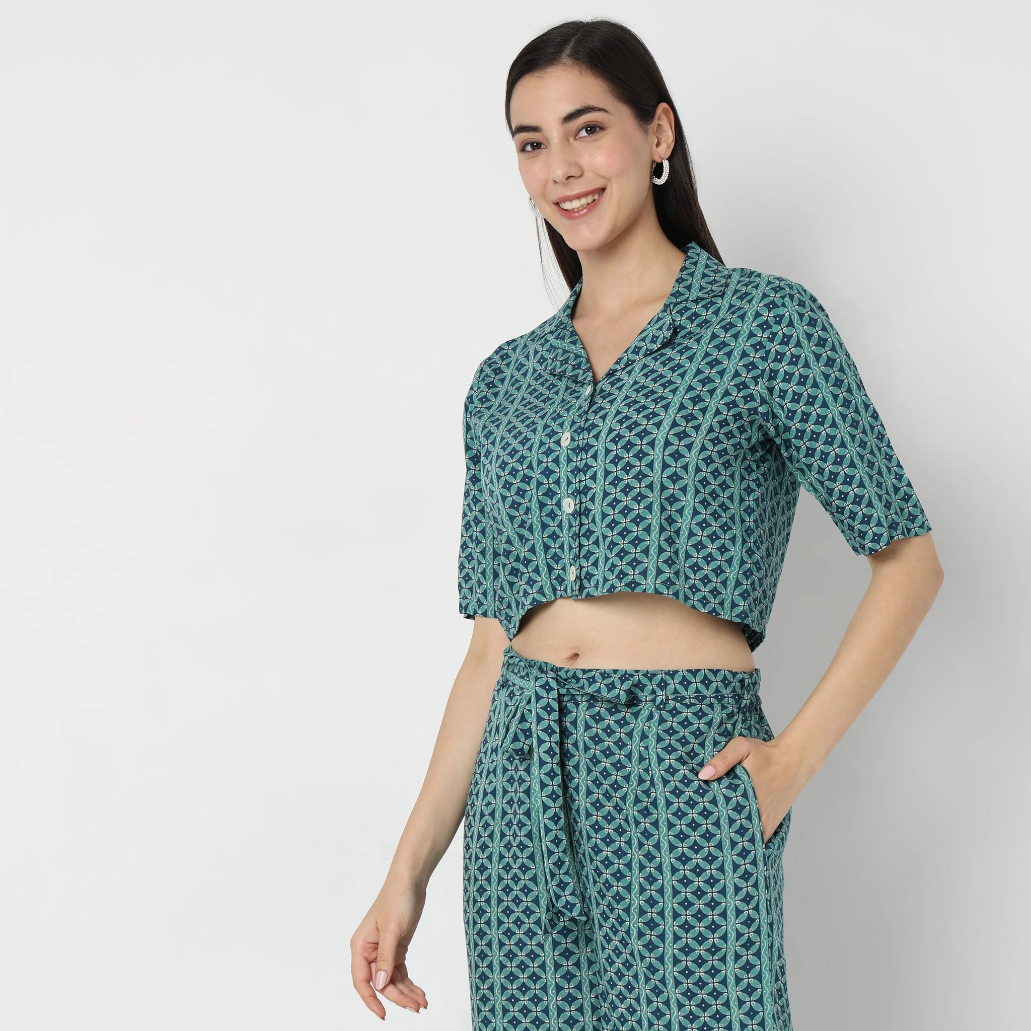 Boxy Fit Printed Top - Image 5
