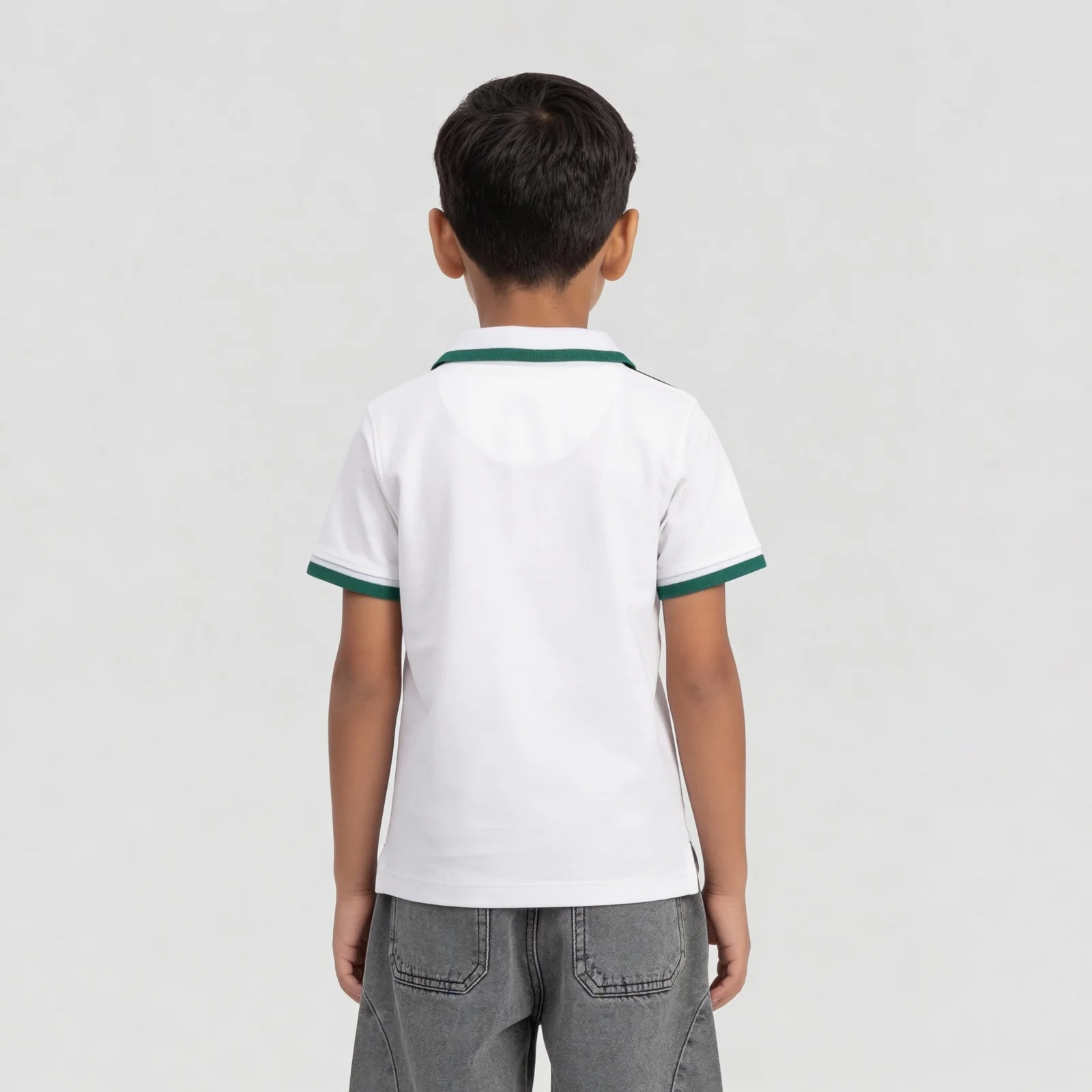 Boys Adventure Cut & Sew Polo T-Shirt With Zipper - Image 3