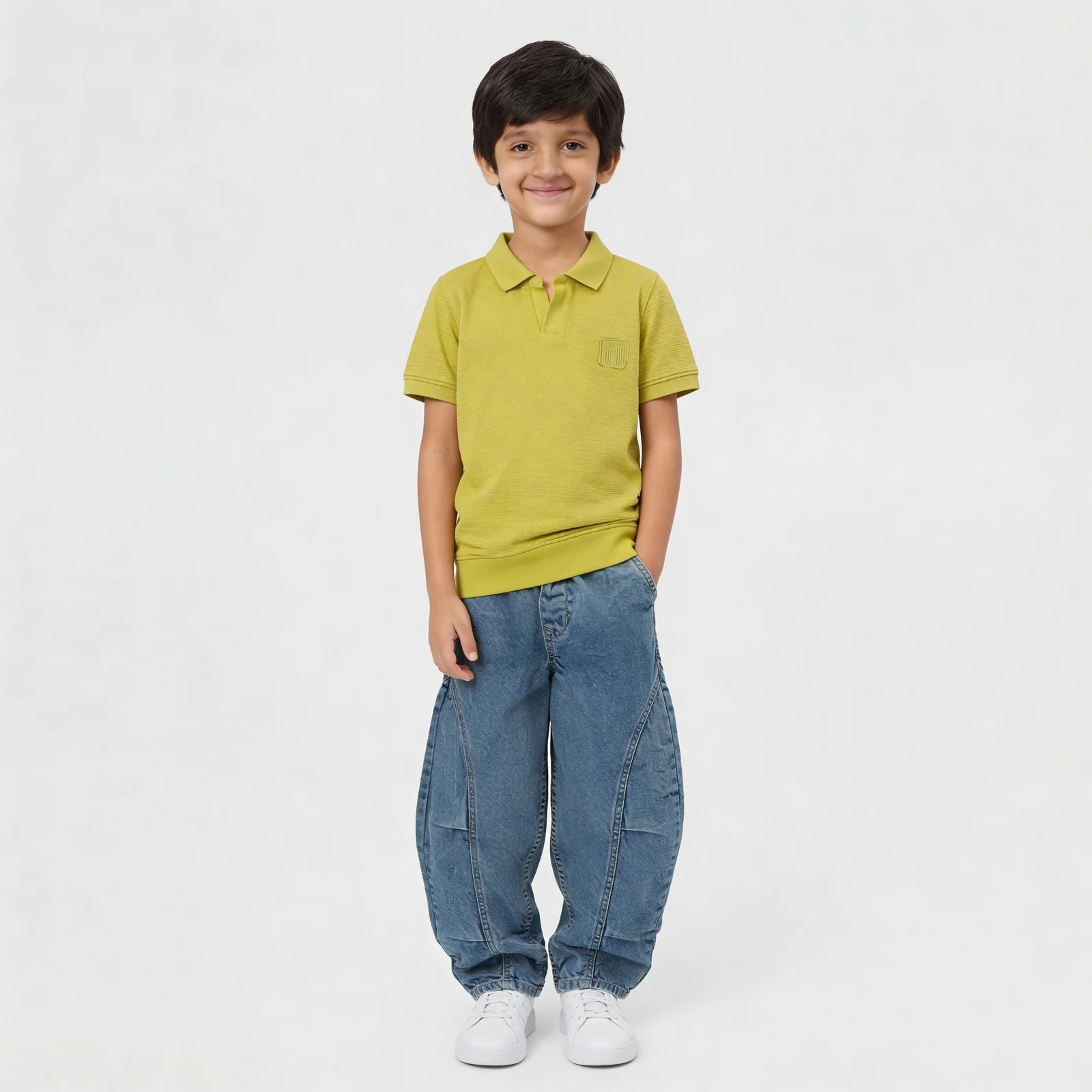 Boys Anytime Adventure Pin Striped Polo T-Shirt