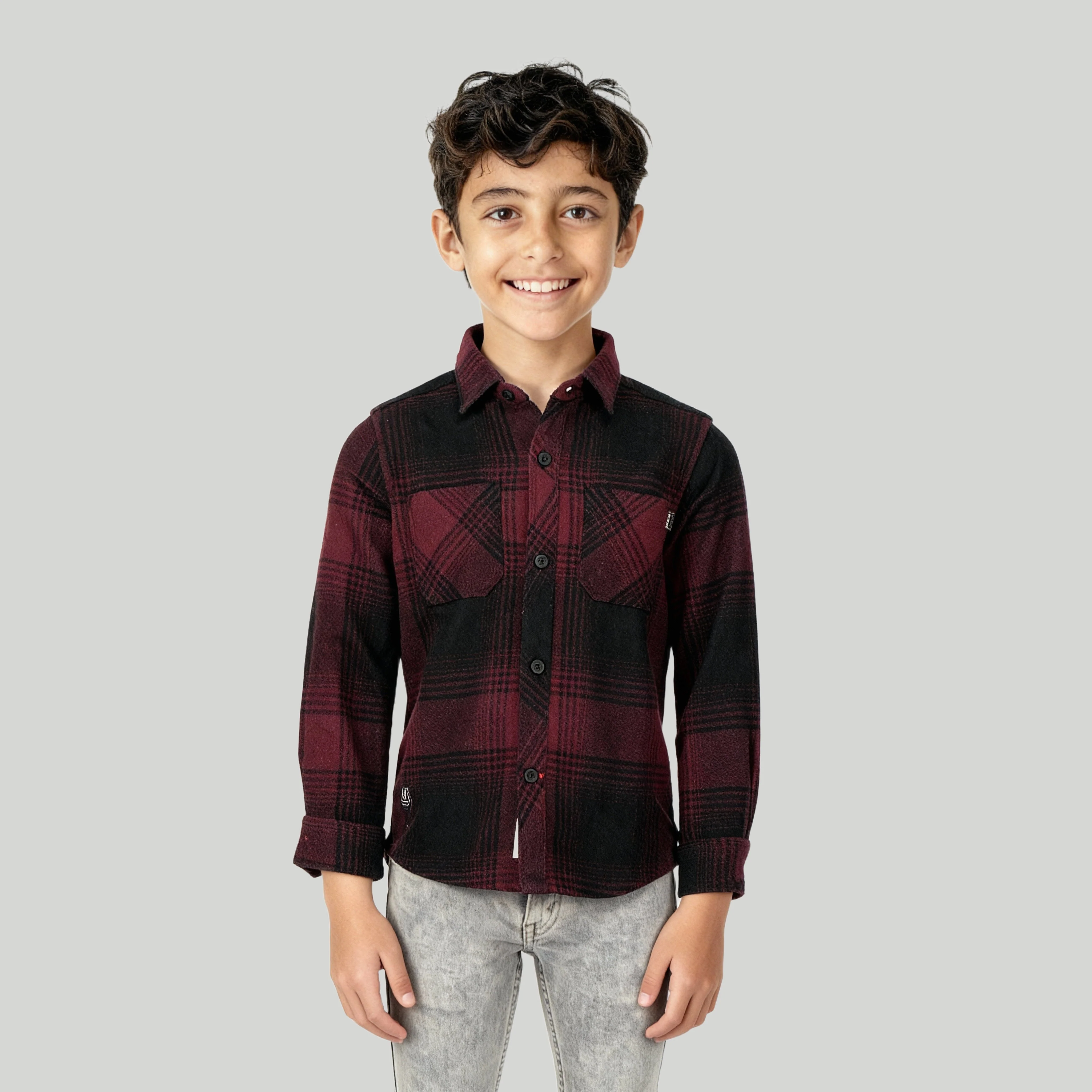 Boys Checkered Shaket - Image 2
