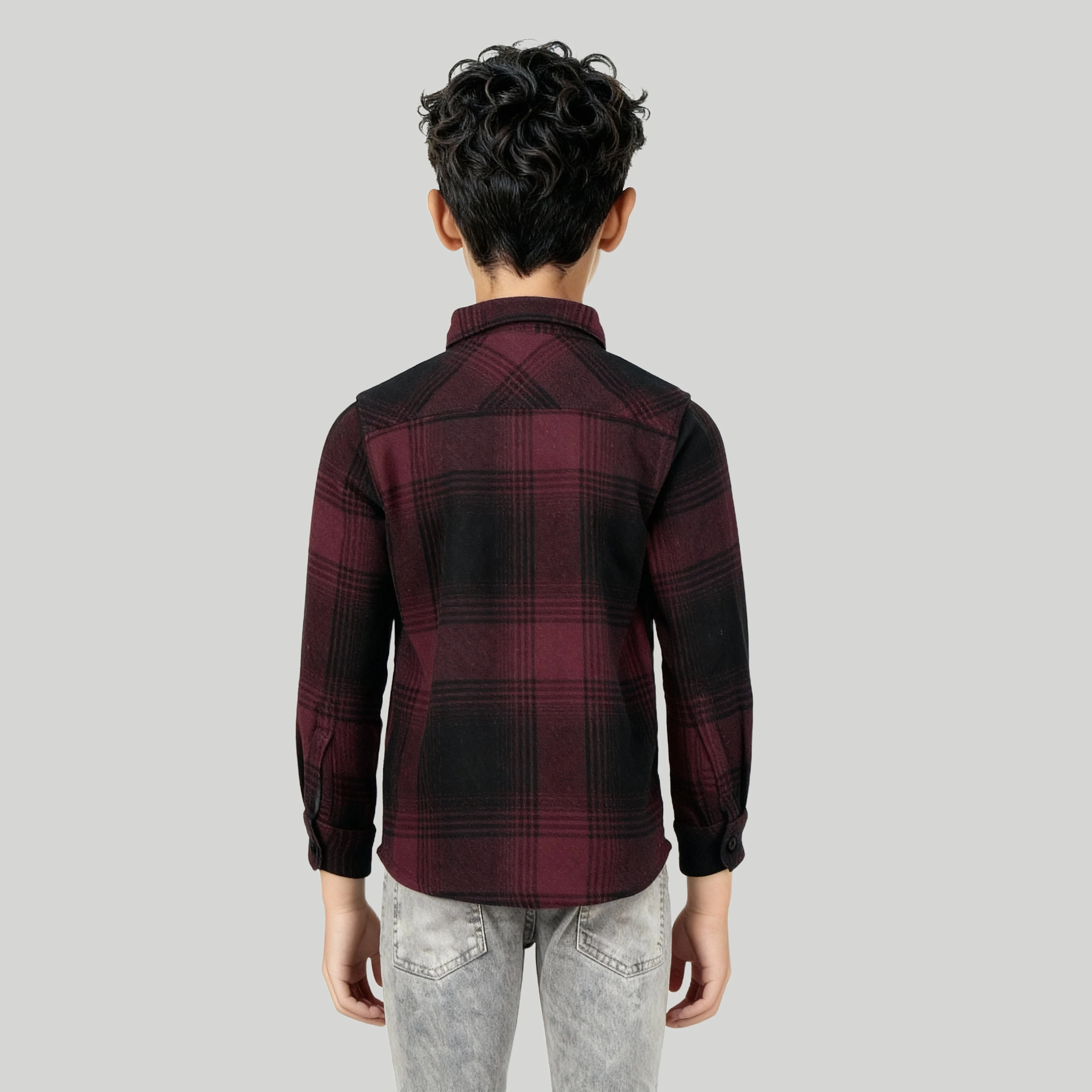 Boys Checkered Shaket - Image 3