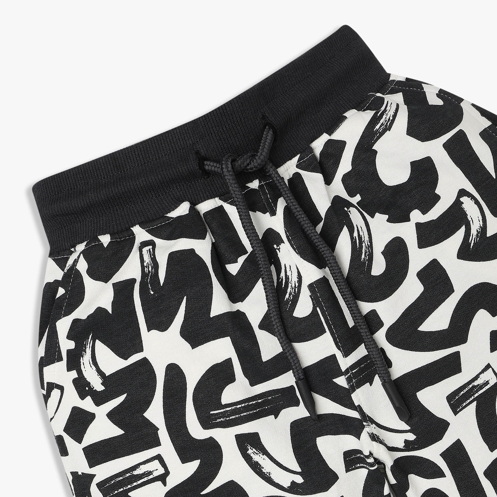 Boys Cotton All Over Print Knee Length Shorts - Image 3