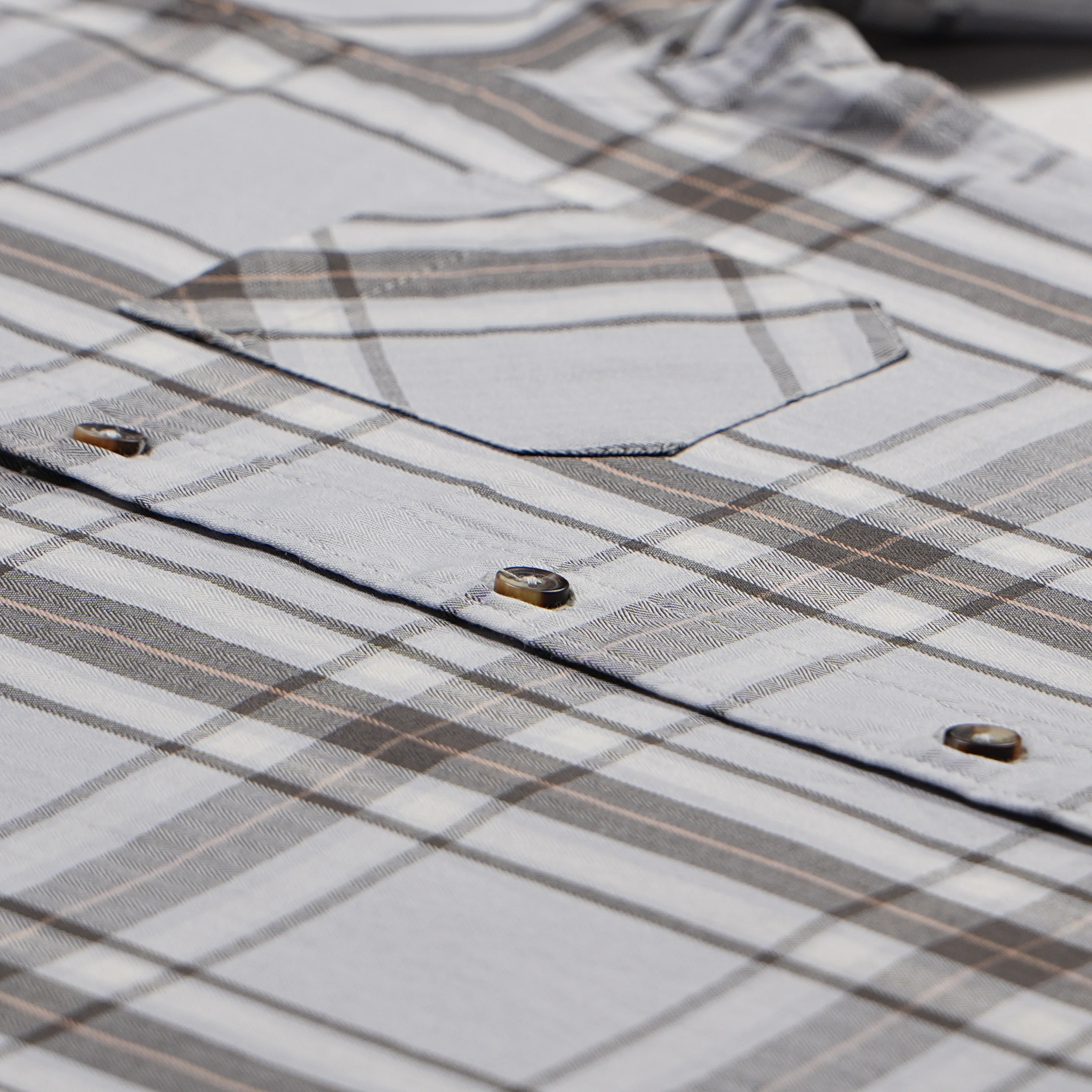 Boys Cotton Checkered Oxford Shirt - Image 4