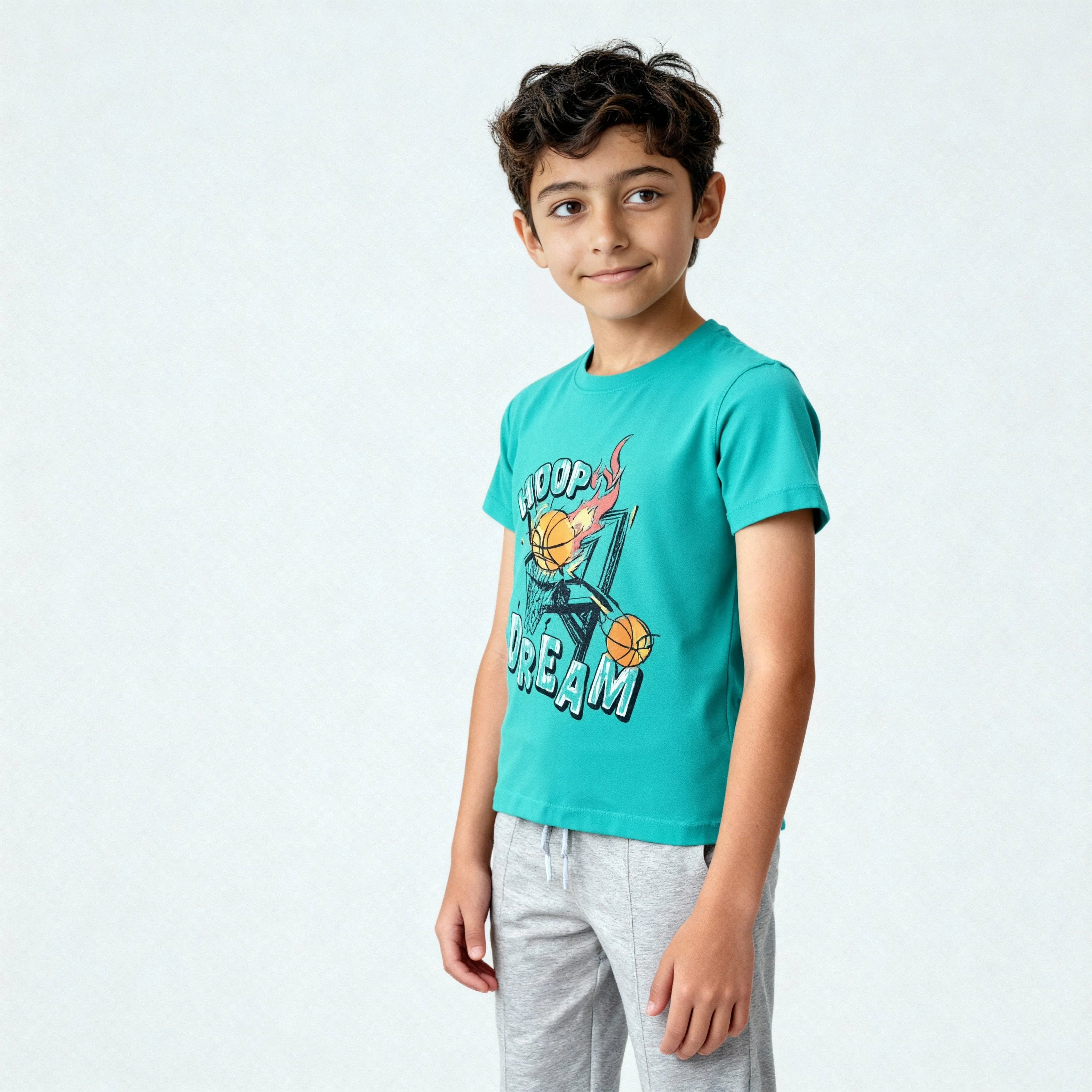 Boys Cotton Crew Neck Graphitee - Image 5