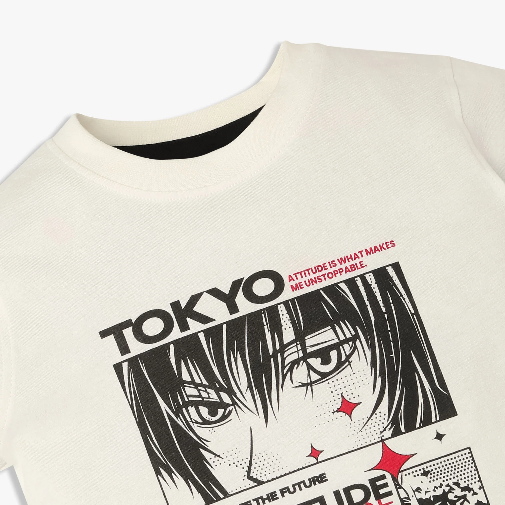Boys Cotton Crew Neck Graphitee - Image 3