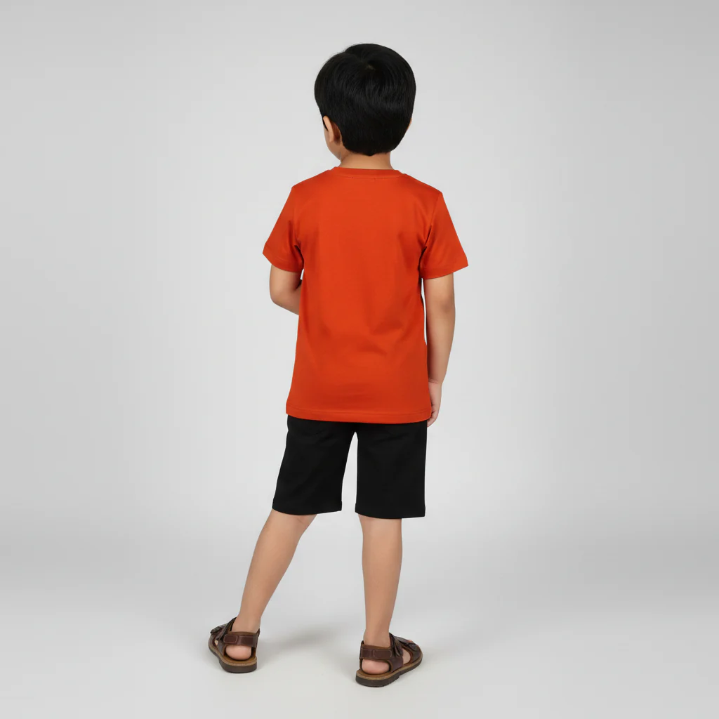 Boys Cotton Crew Neck Graphitee - Image 3
