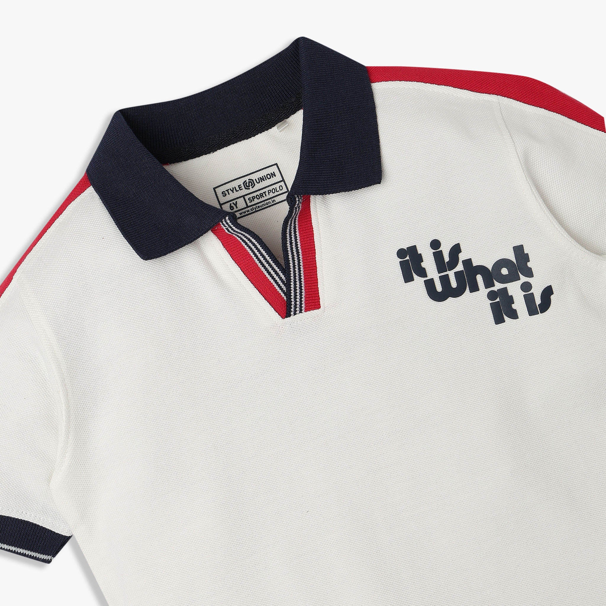 Boys Cotton Cut and Sew Polo T-Shirt - Image 3