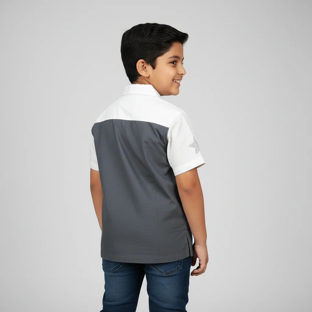 Boys Cotton Cut And Sew Shirt - Image 3