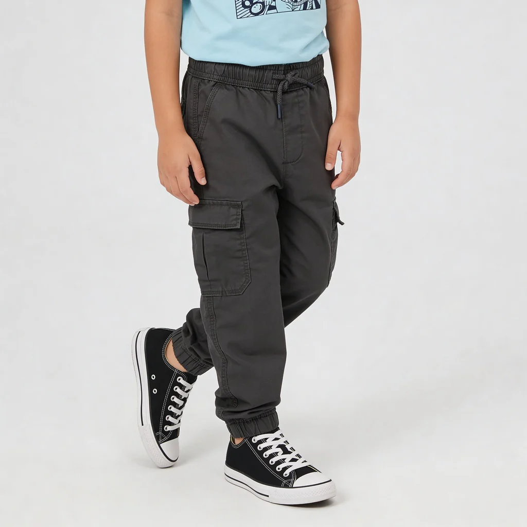 Boys Cotton Full Lenght Cargos - Image 10