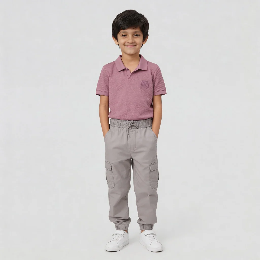 Boys Cotton Full Lenght Cargos - Image 11