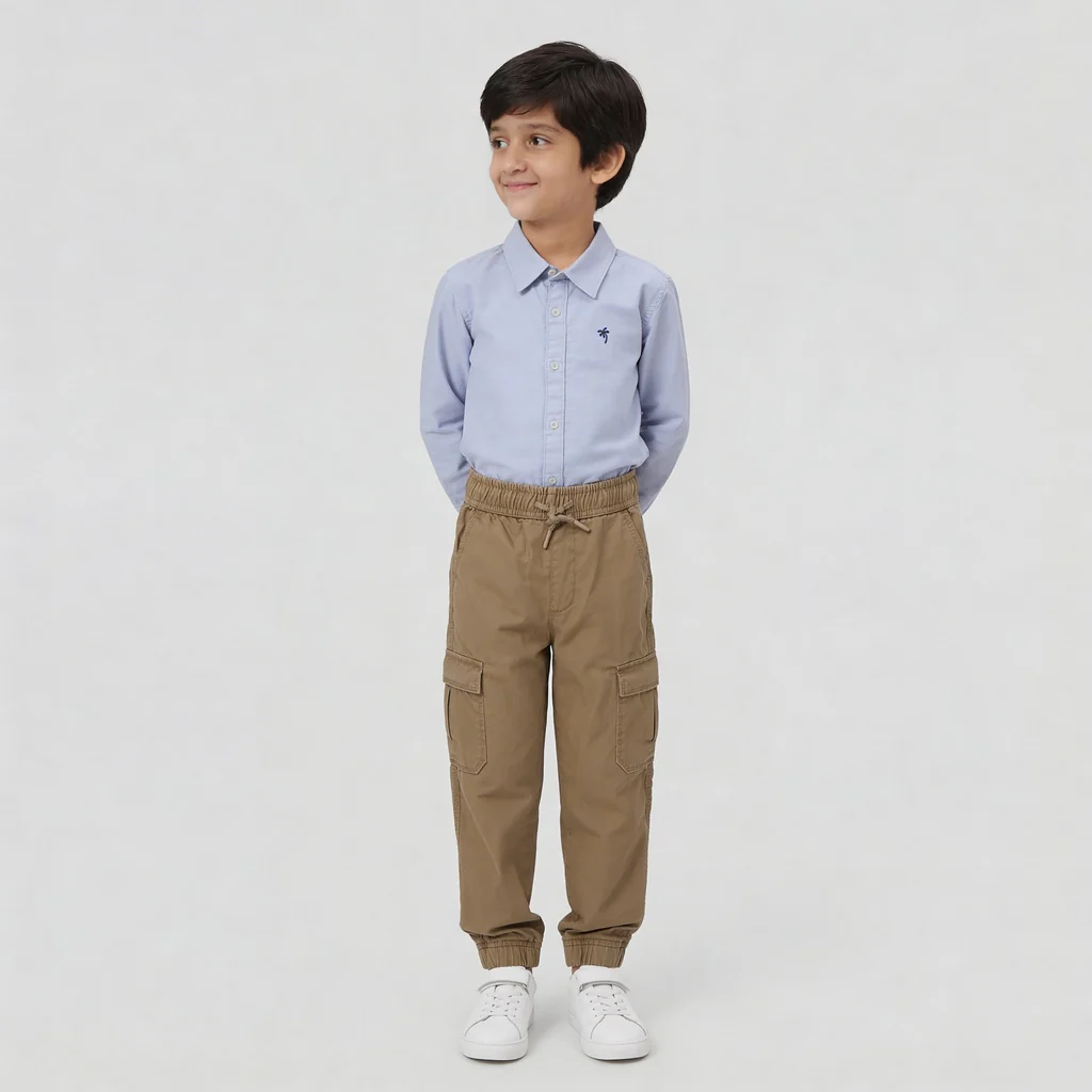 Boys Cotton Full Lenght Cargos - Image 16