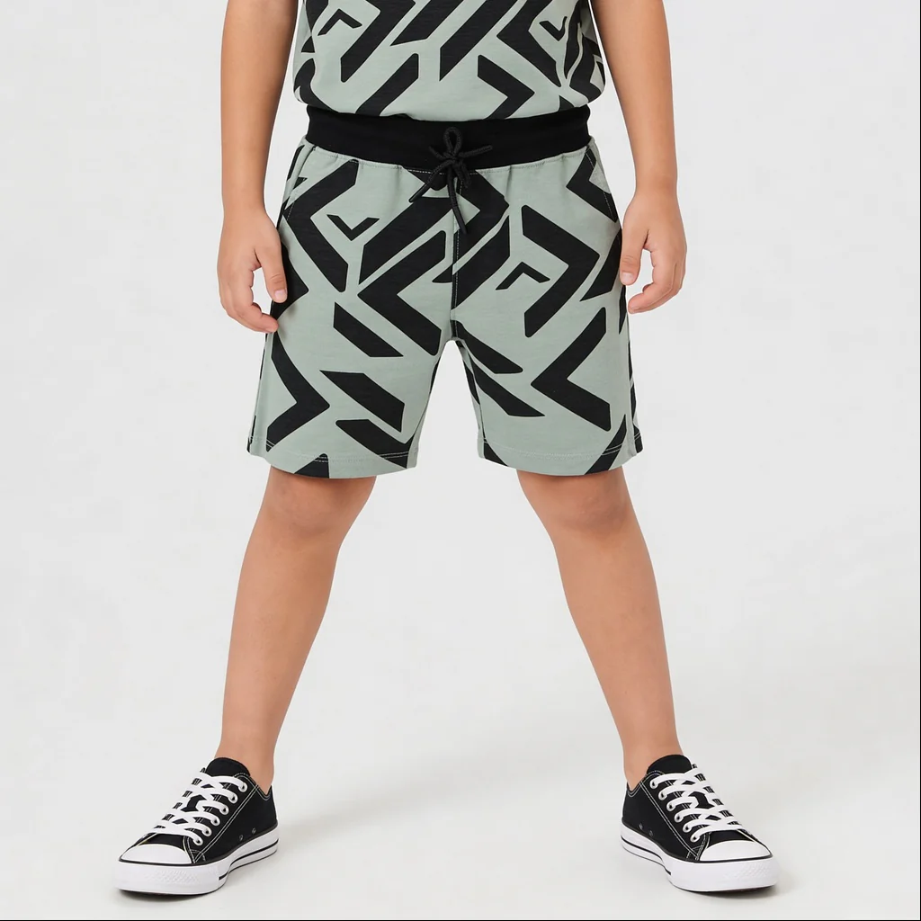 Boys Cotton Future Squad Printed Shorts - Image 5