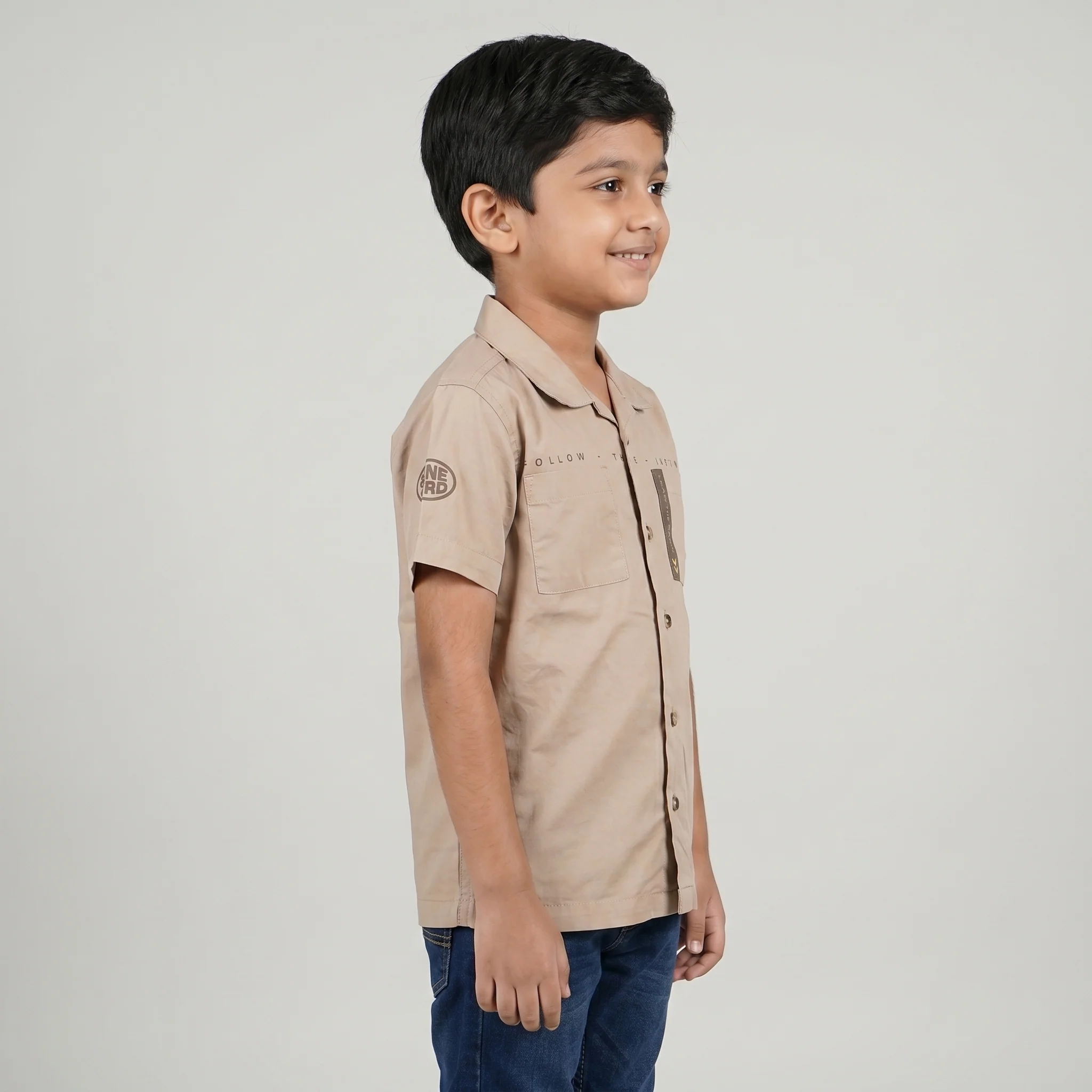 Boys Cotton Printed Shirt - Image 2