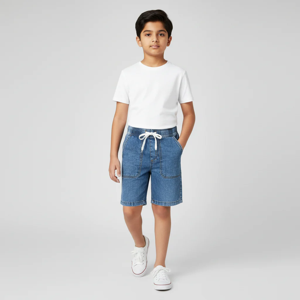 Boys Cotton Solid Core Shorts - Image 9
