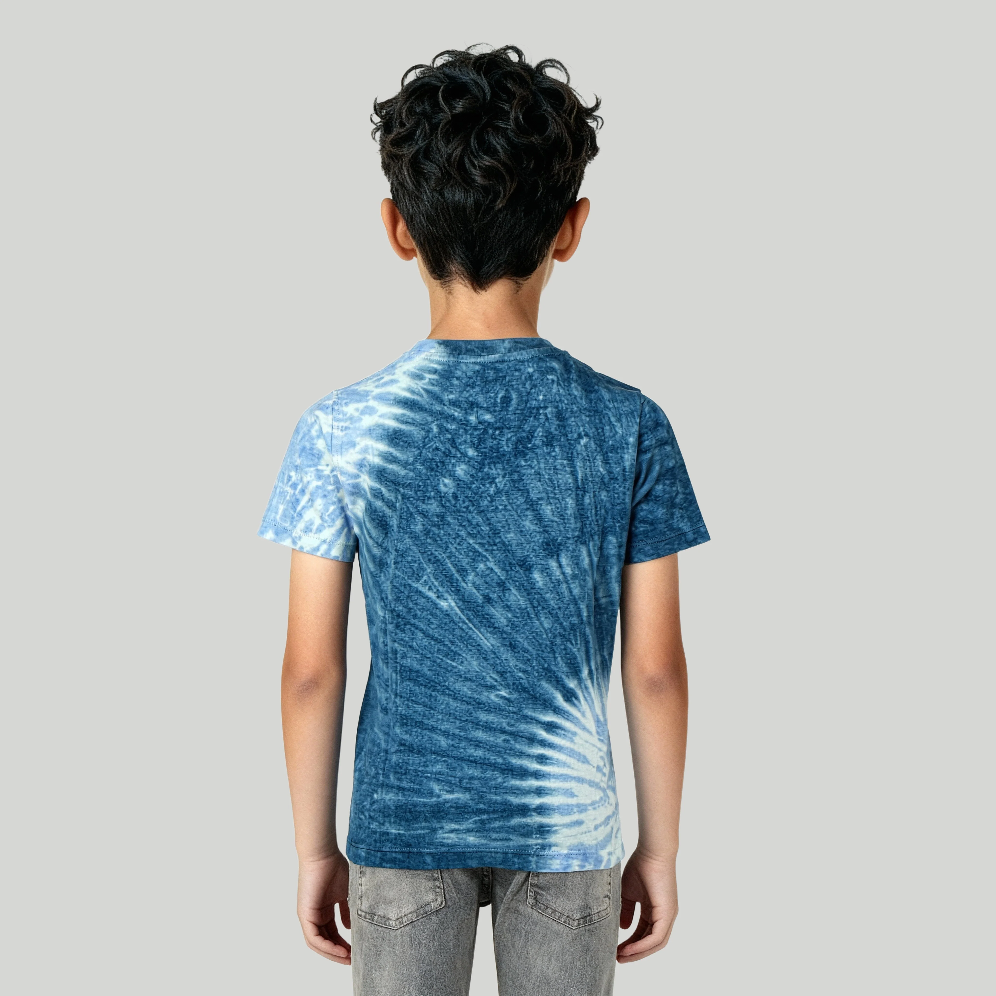 Boys Cotton Tie - Dye Skiddle T-Shirt - Image 3