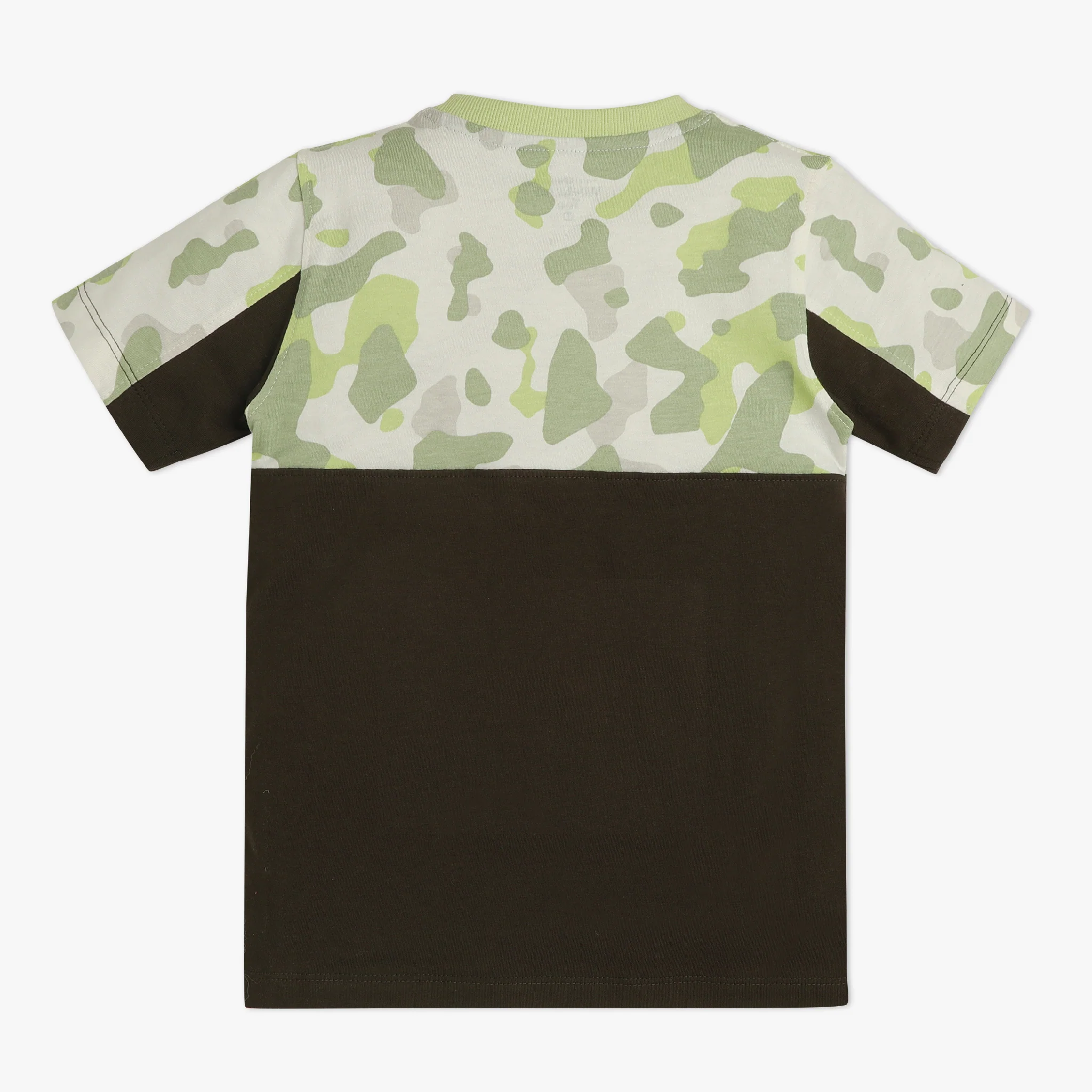 Boys Crew Neck Cut And Sew Weekend T-Shirt - Image 2