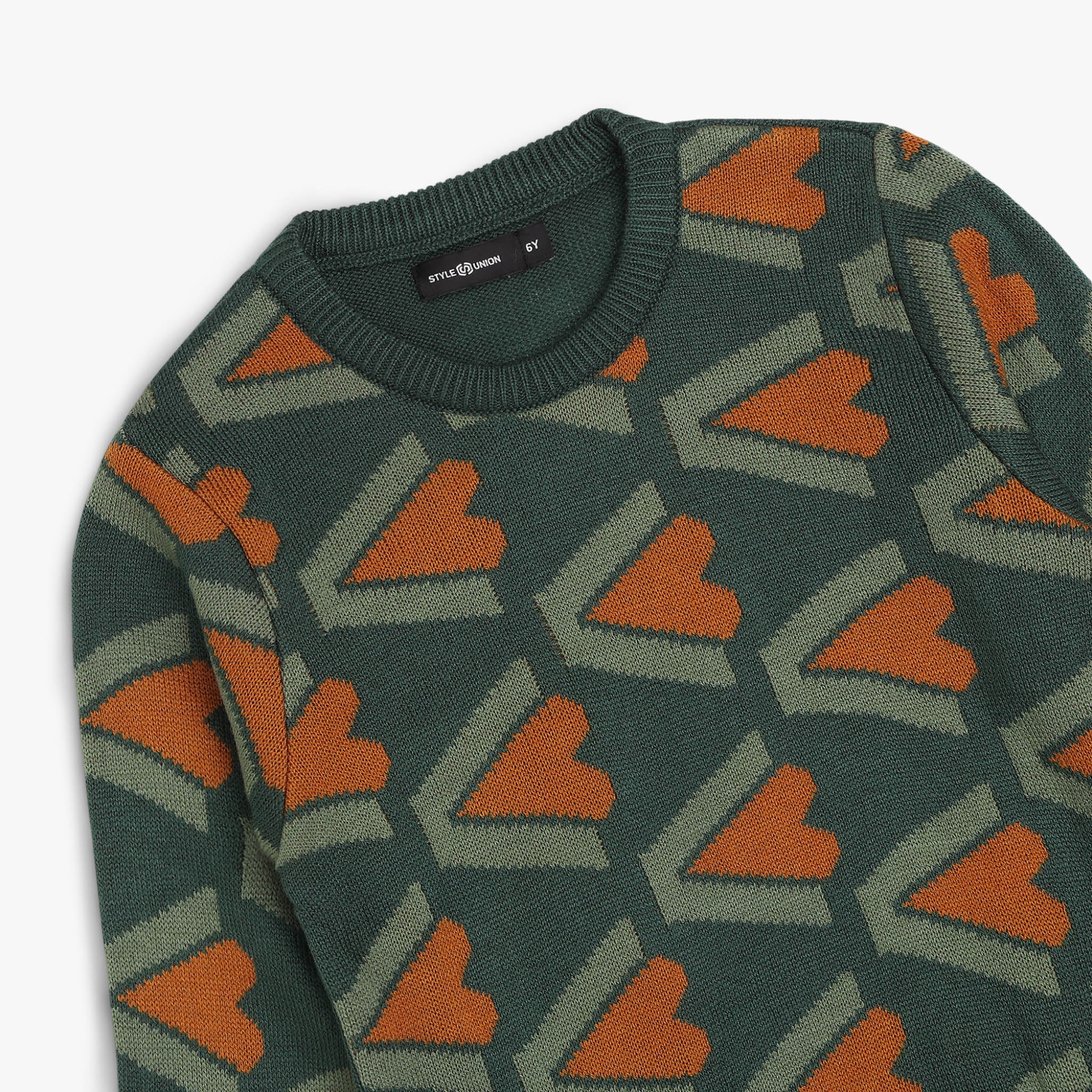 Boys Structured Crew Neck Sweater - Image 3