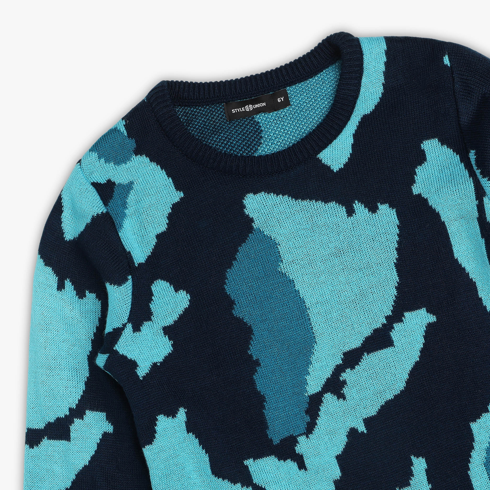 Boys Structured Crew Neck Sweater - Image 3