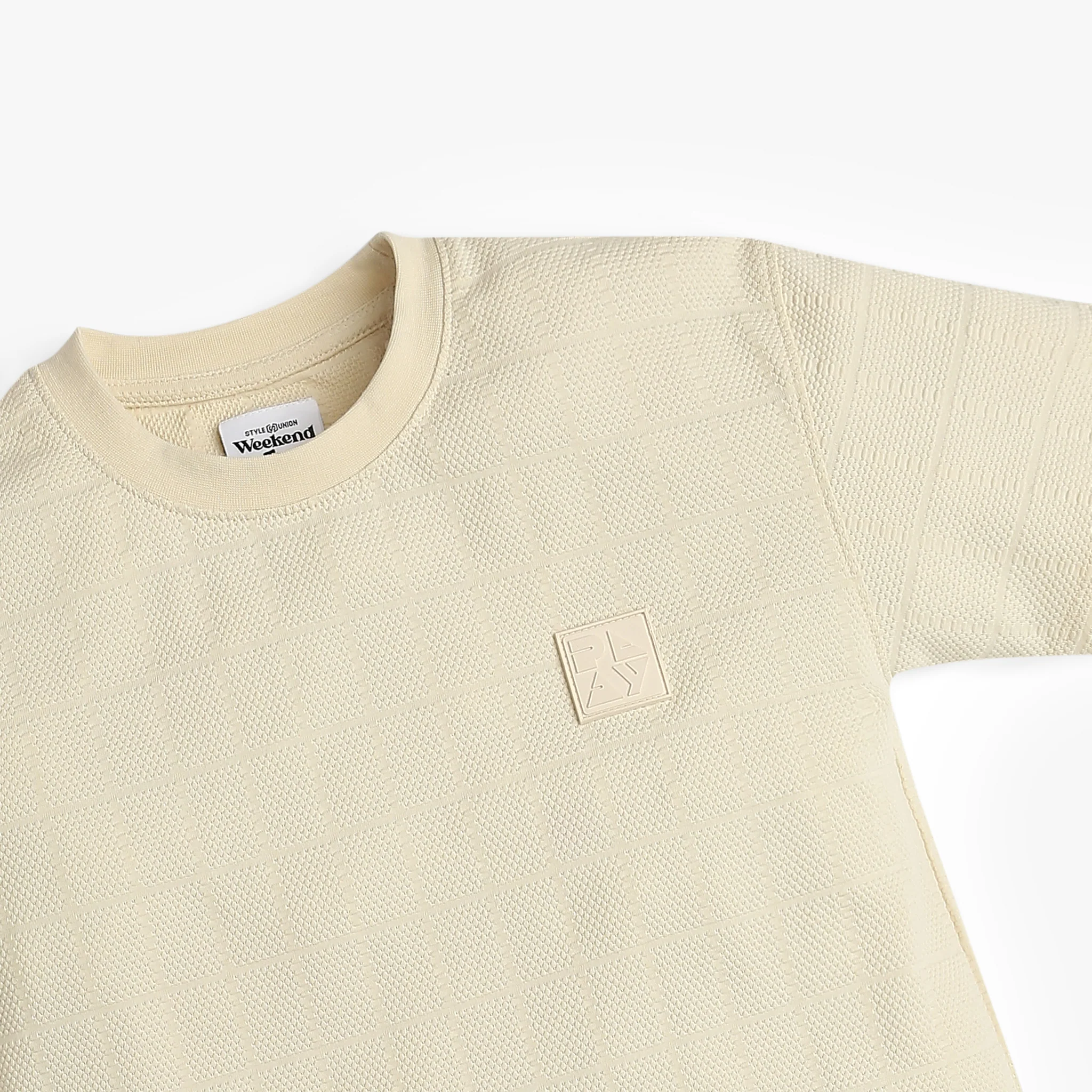 Boys Cut And Sew Crew Neck Weekend T-Shirt - Image 3