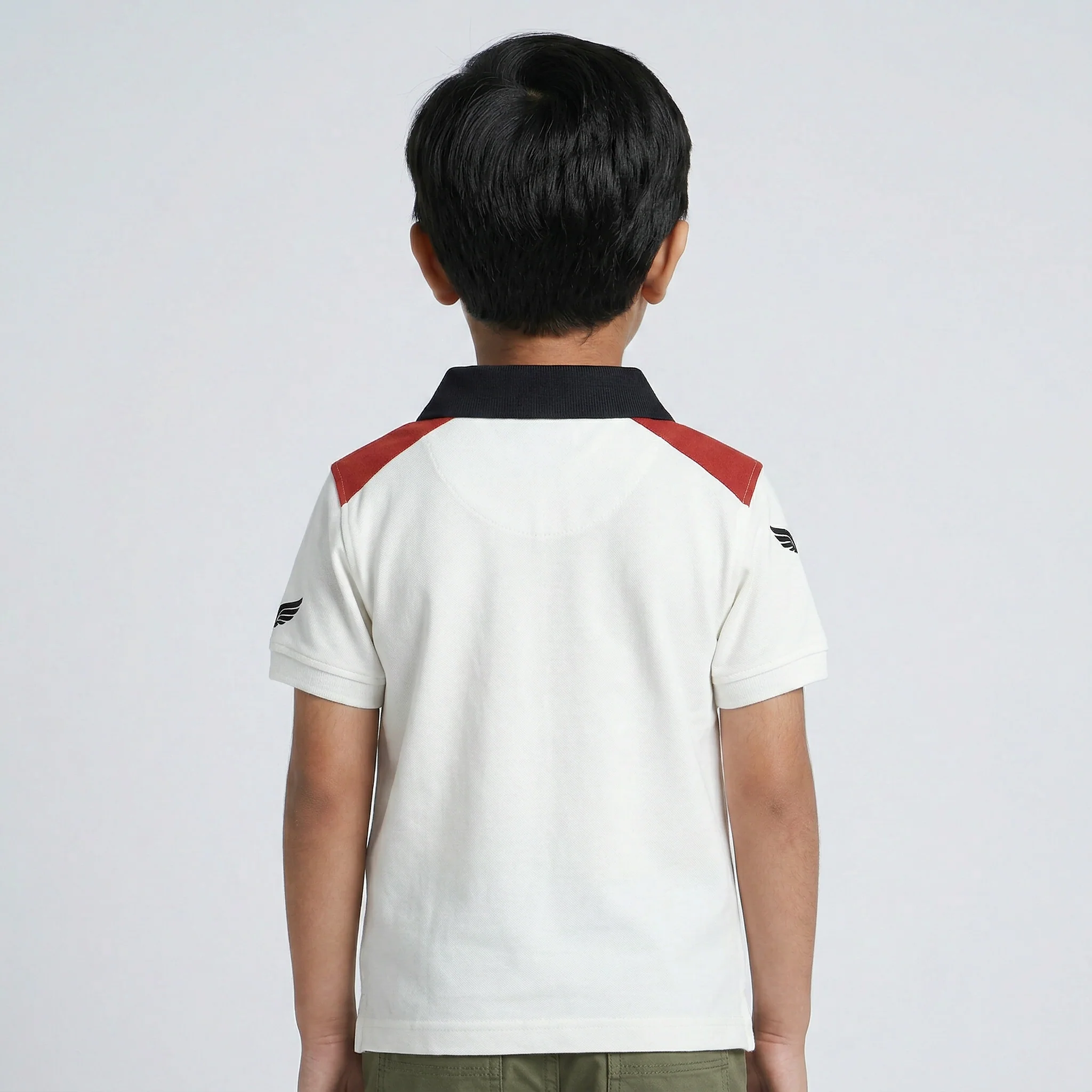 Boys Cut and Sew Sport Polo T-Shirt - Image 3