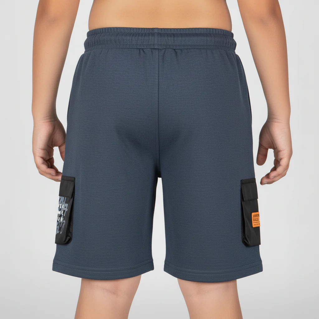 Boys Cut and Sew Oversize Shorts - Image 3