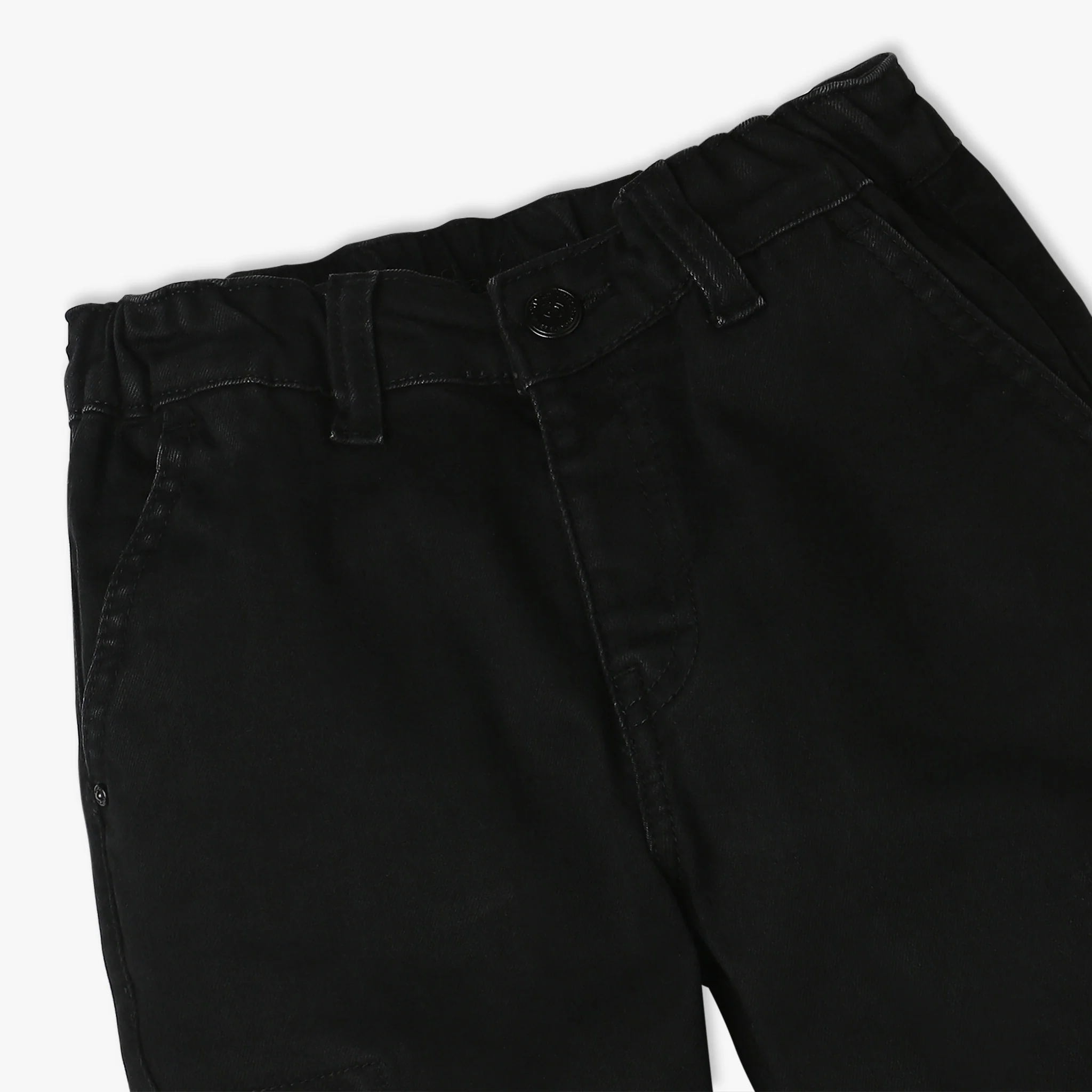 Boys Mid Rise Denim Joggers - Image 3