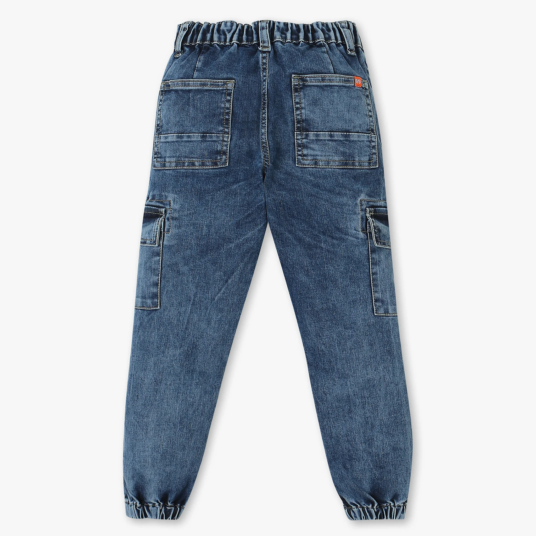 Boys Mid Rise Denim Joggers - Image 5